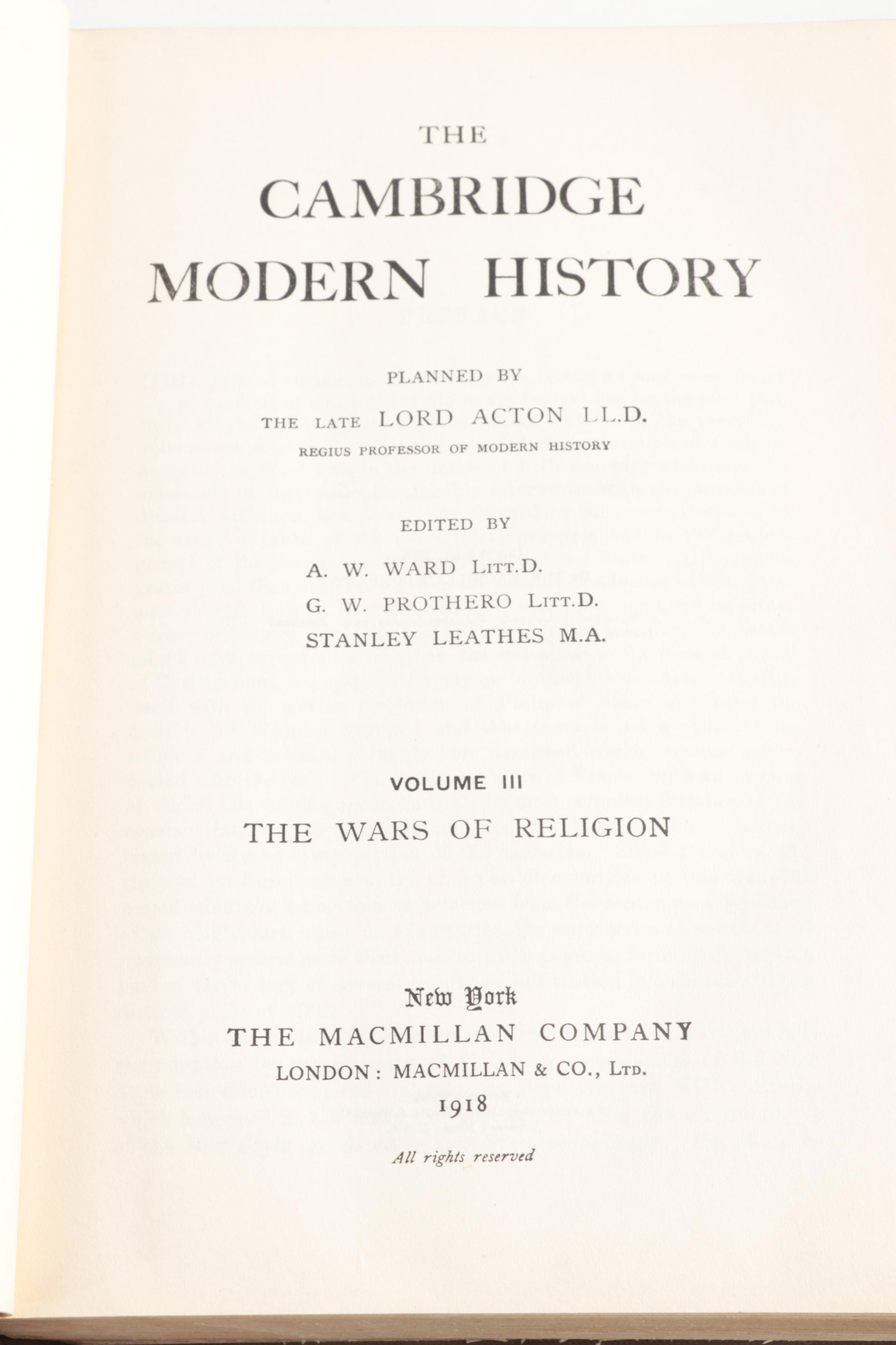 First Edition "Larousse Encyclopedia of Modern History" and More Nonfiction