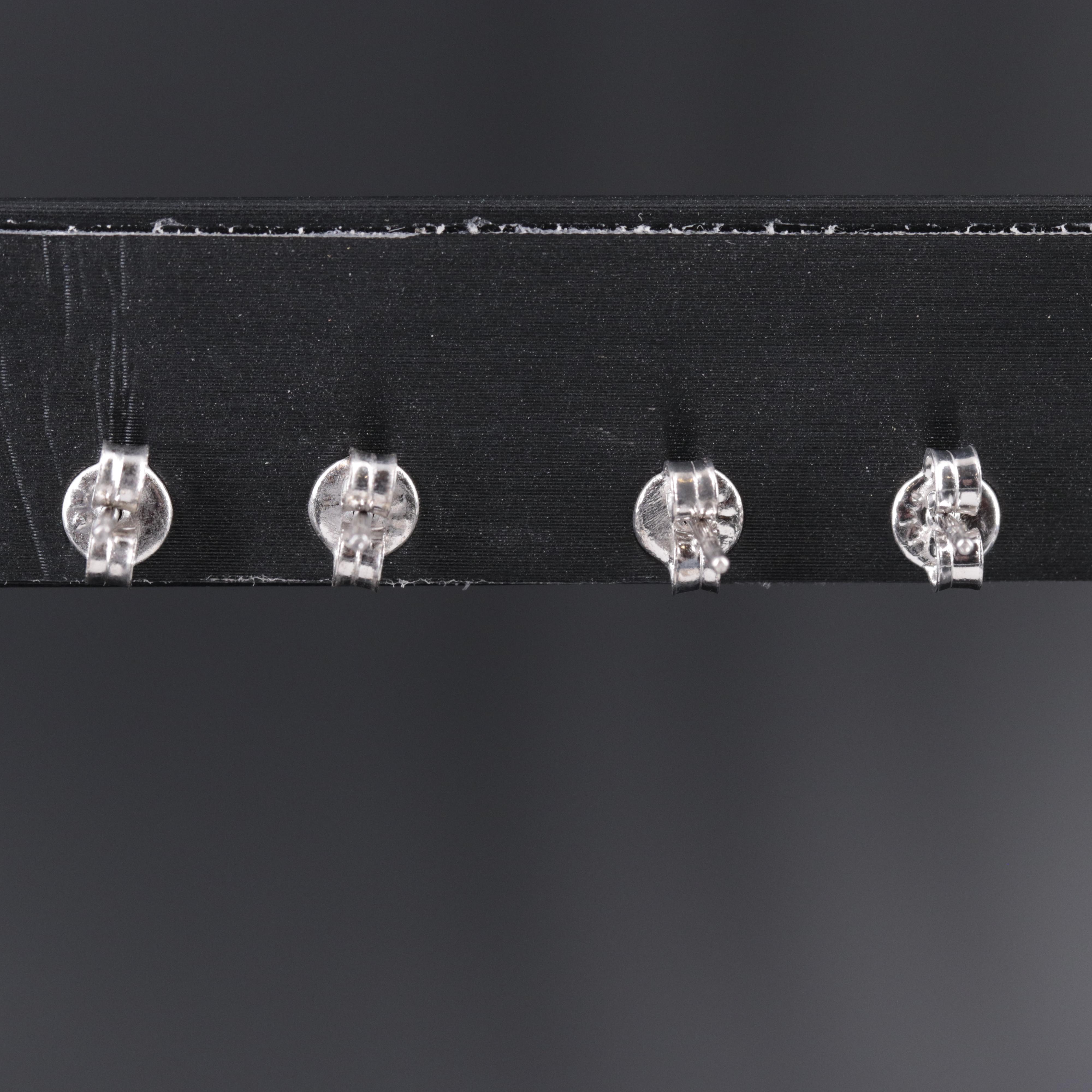 Sterling Silver Stud Earrings Including Topaz