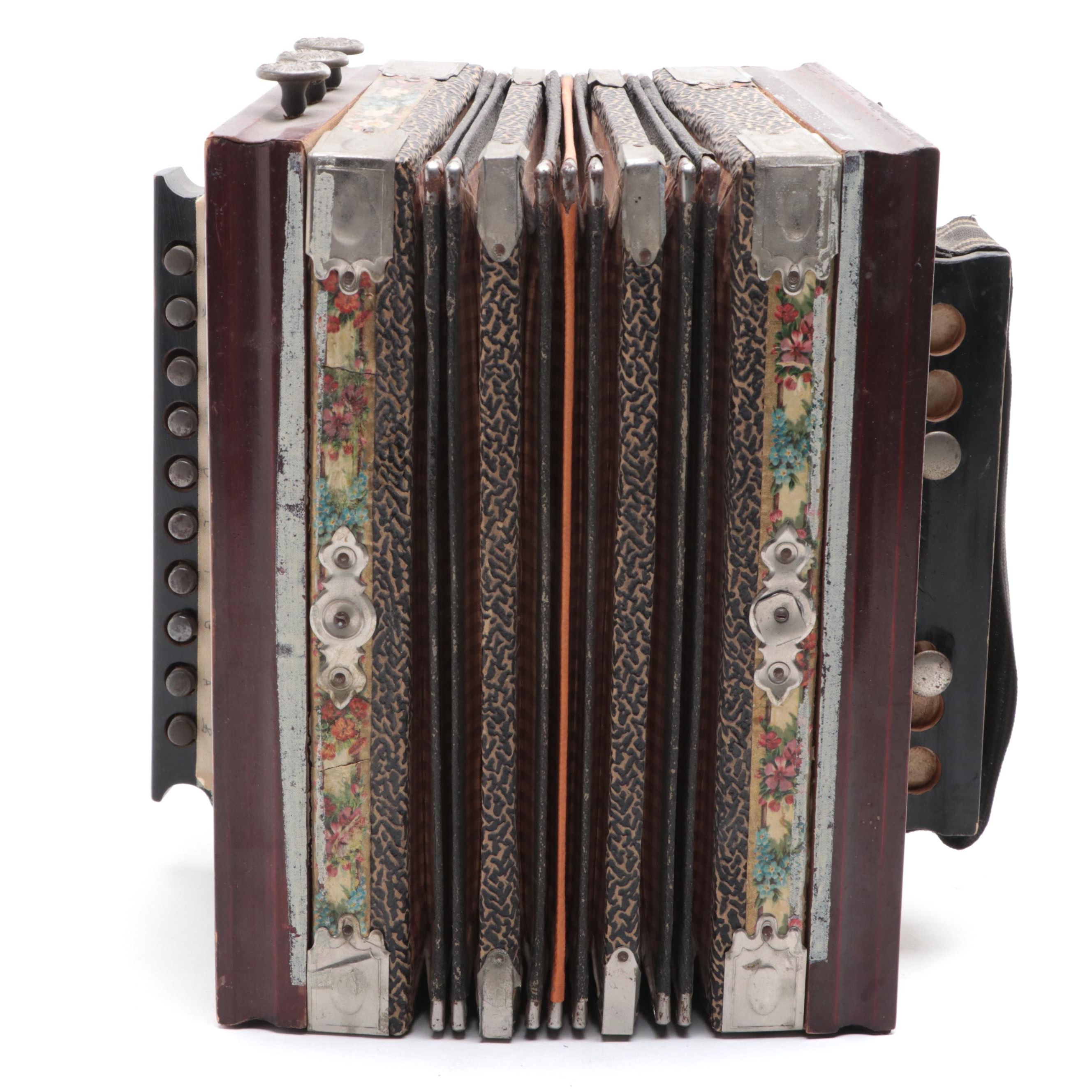 Button Melodeon Accordion, Mid-20th Century