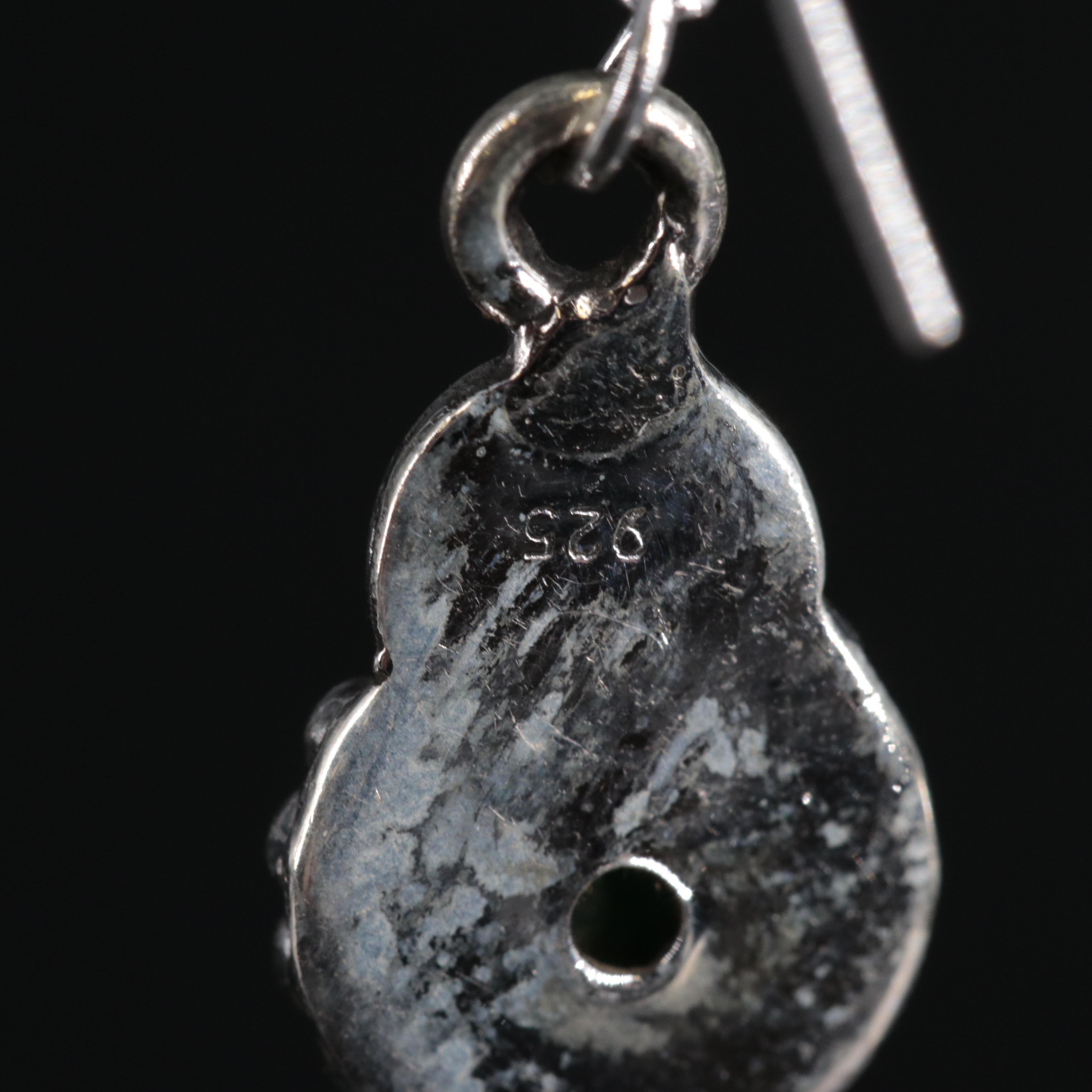 Sterling Silver Earring Collection Including Emerald