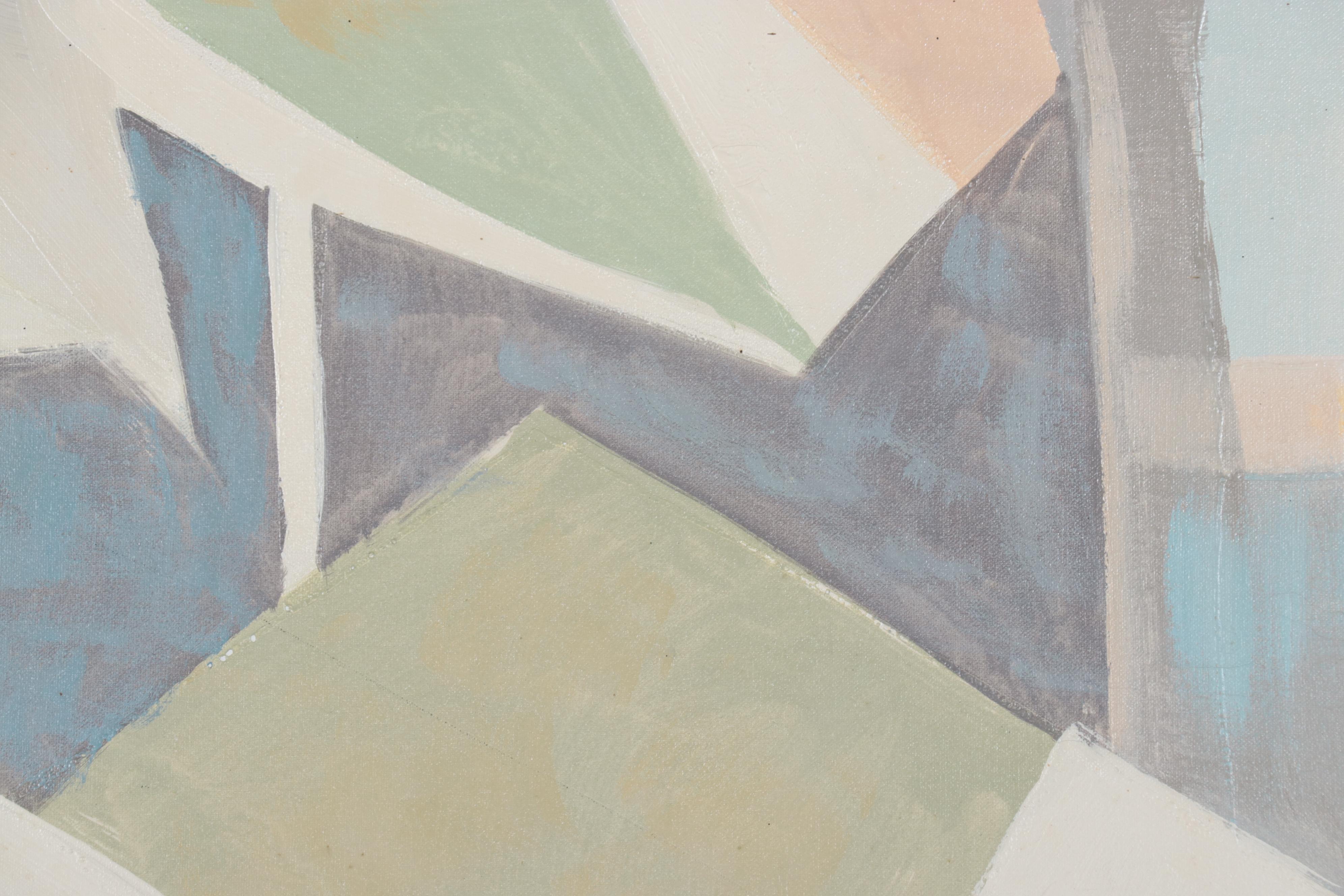 Vanguard Studios Large-Scale Beach Scene Acrylic Painting, Circa 1970