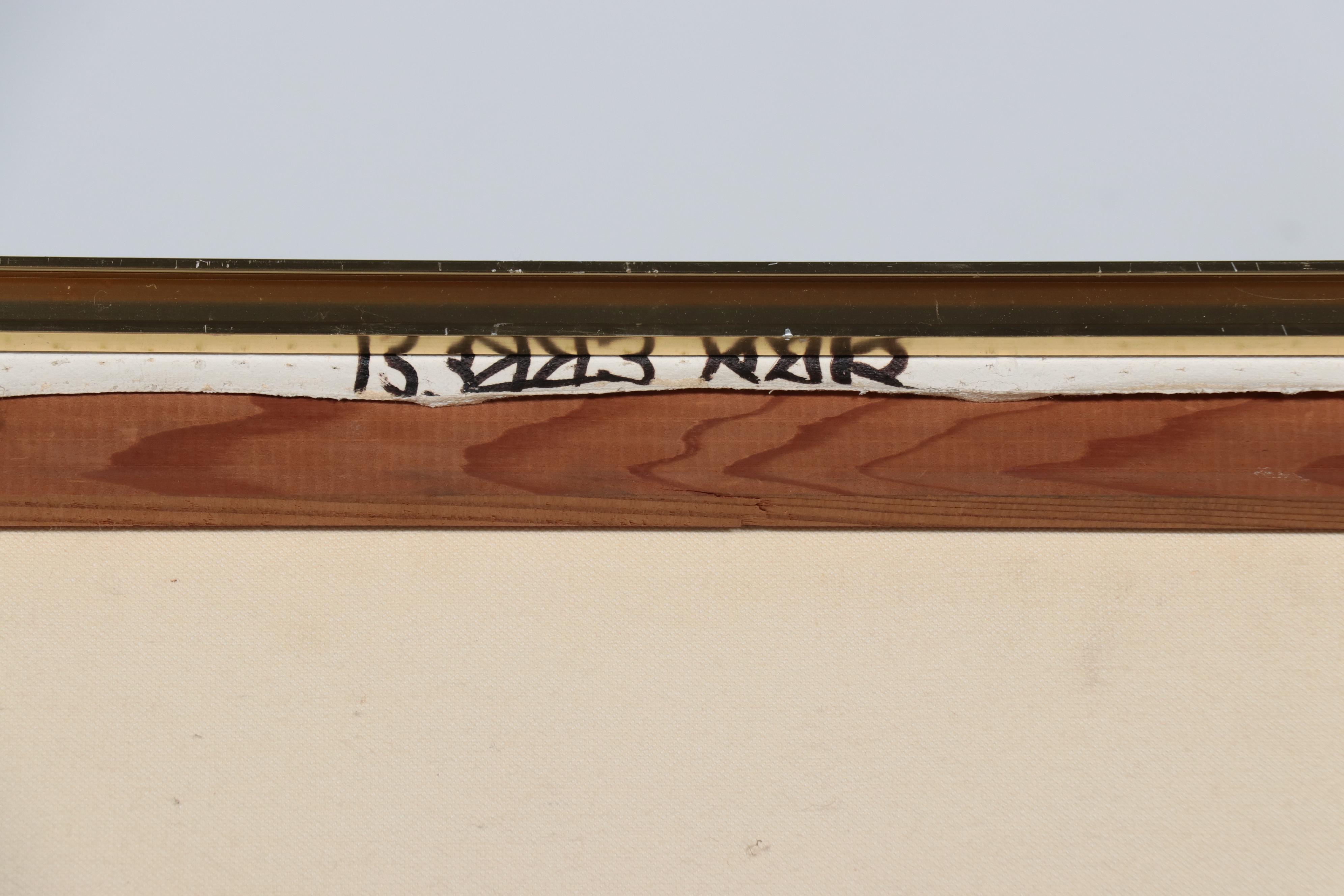 Vanguard Studios Large-Scale Beach Scene Acrylic Painting, Circa 1970