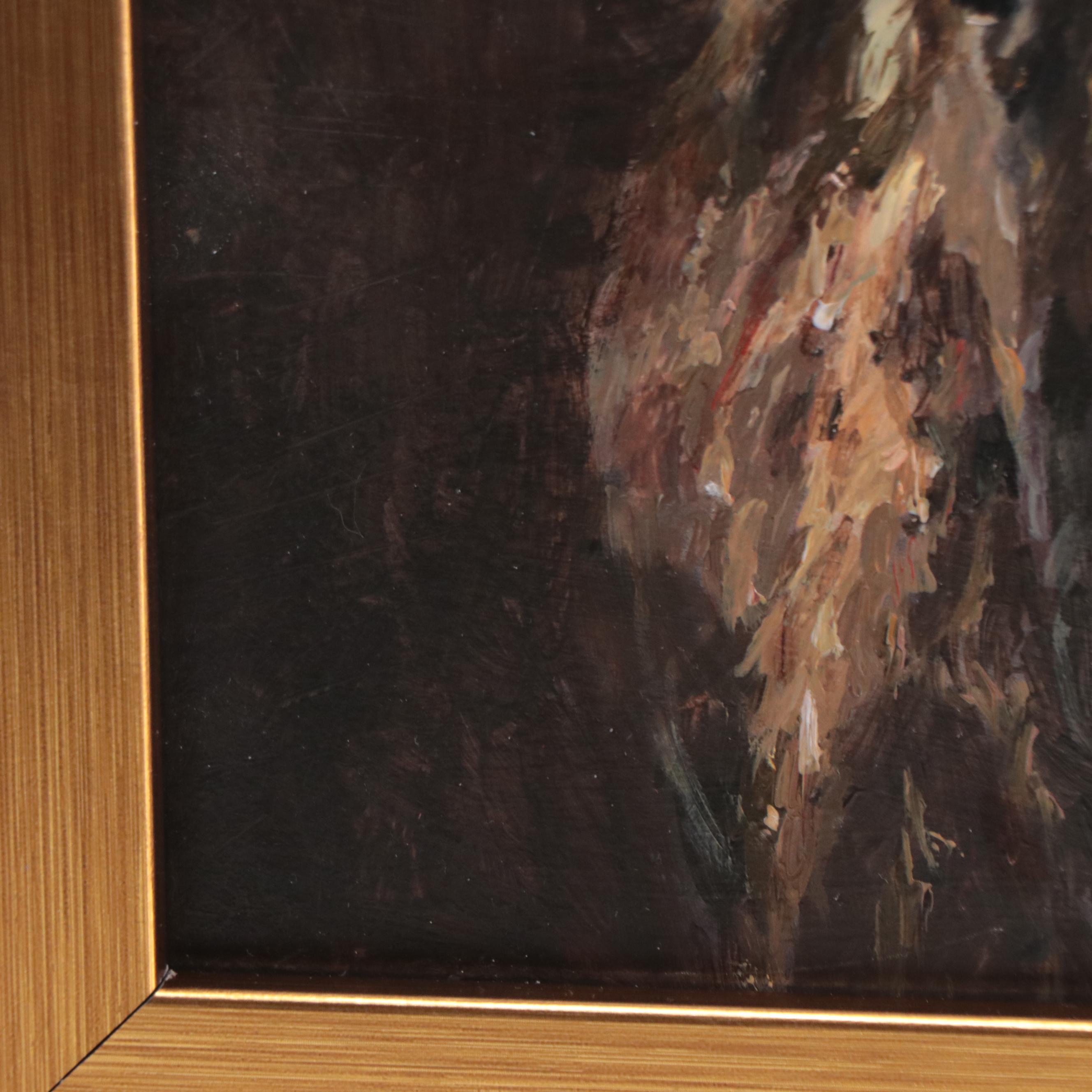 Oil Painting of Bison, 1994