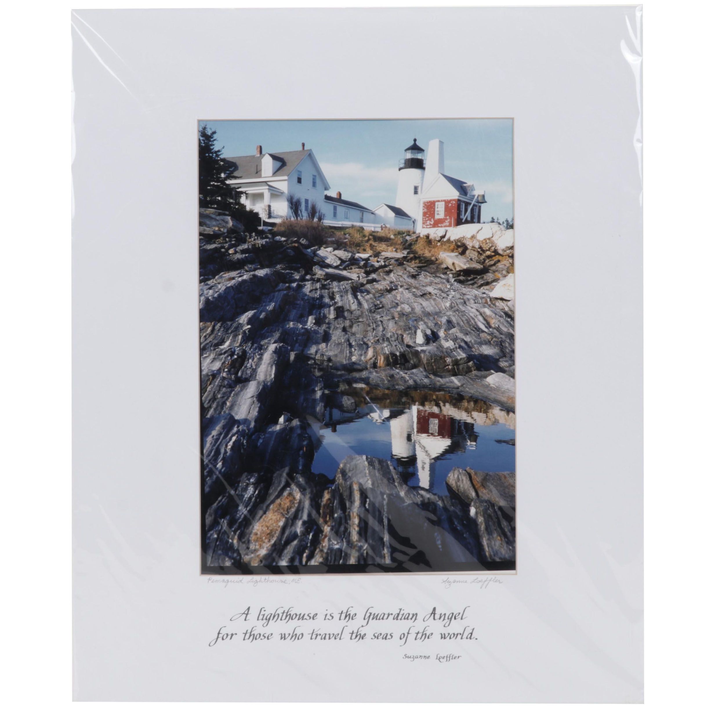 Suzanne Loeffler Digital Photograph "Pemaquid Lighthouse, ME," 21st Century