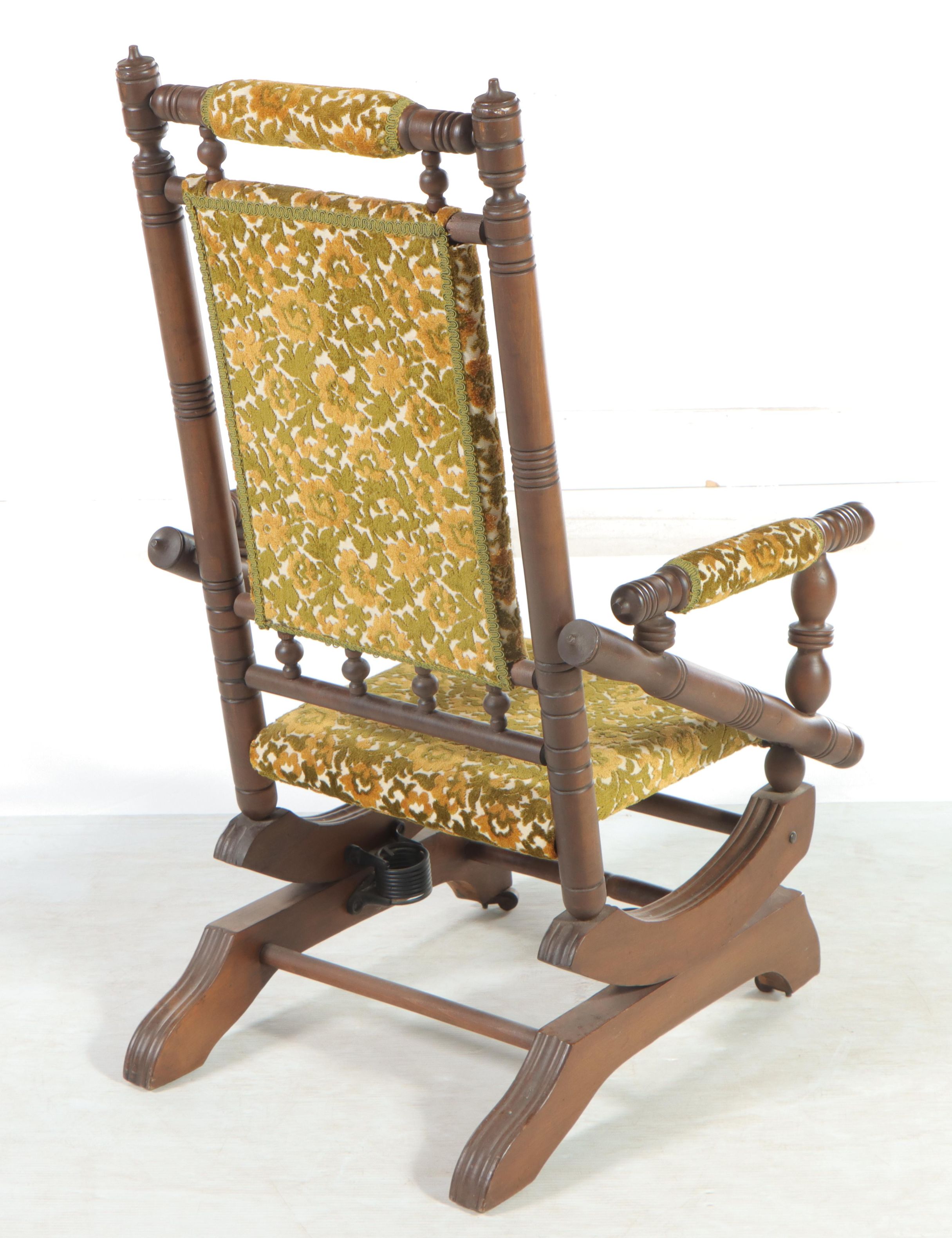 American Aesthetic Movement Maple Platform Rocker, Late 19th Century