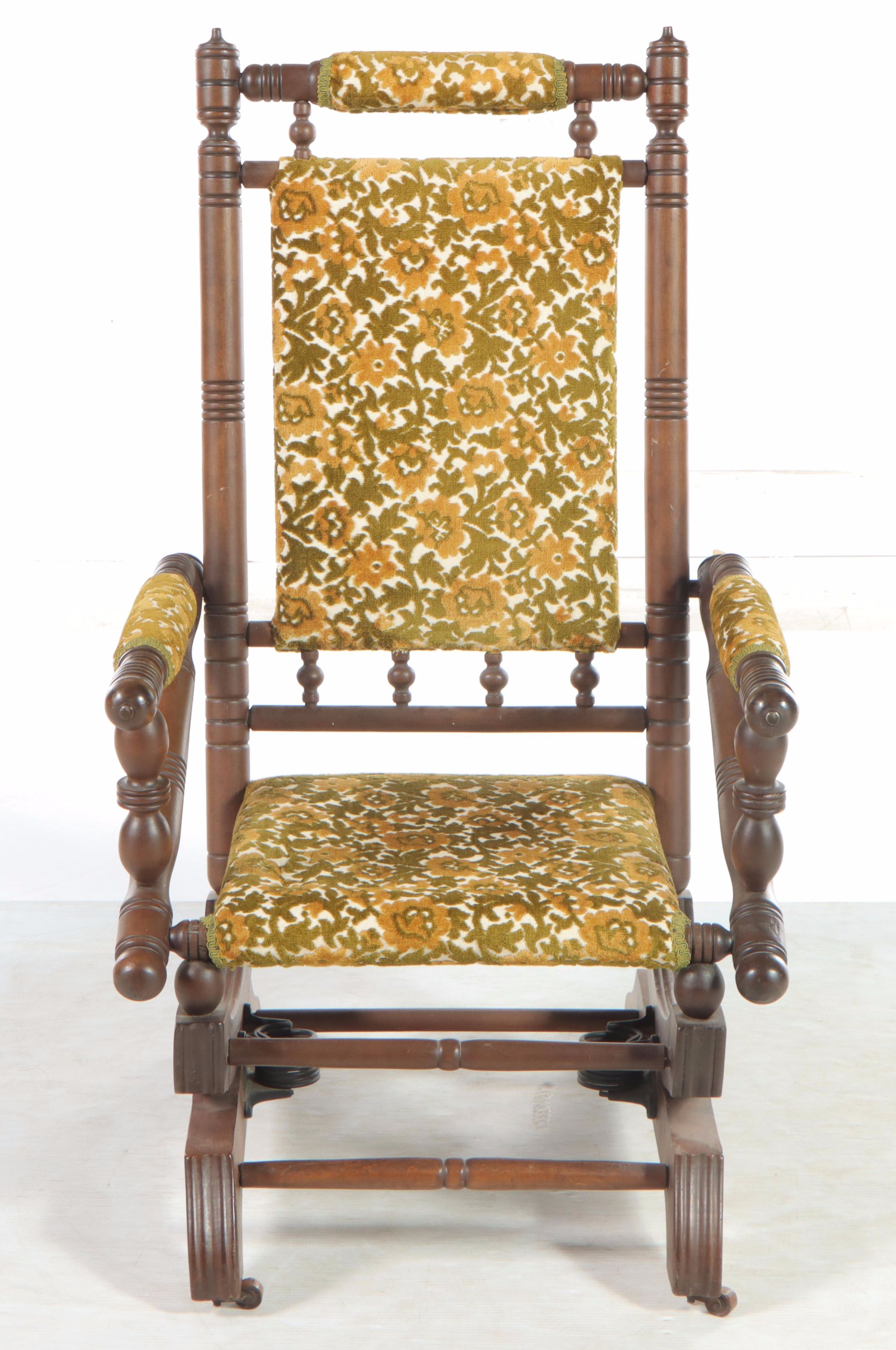 American Aesthetic Movement Maple Platform Rocker, Late 19th Century