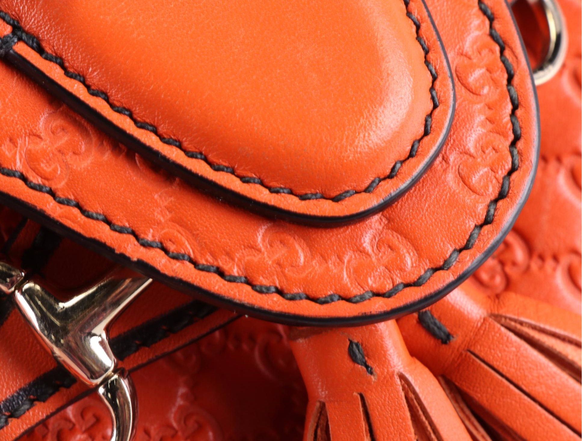 Gucci Emily Crossbody Front Flap Bag in Microguccissima Leather