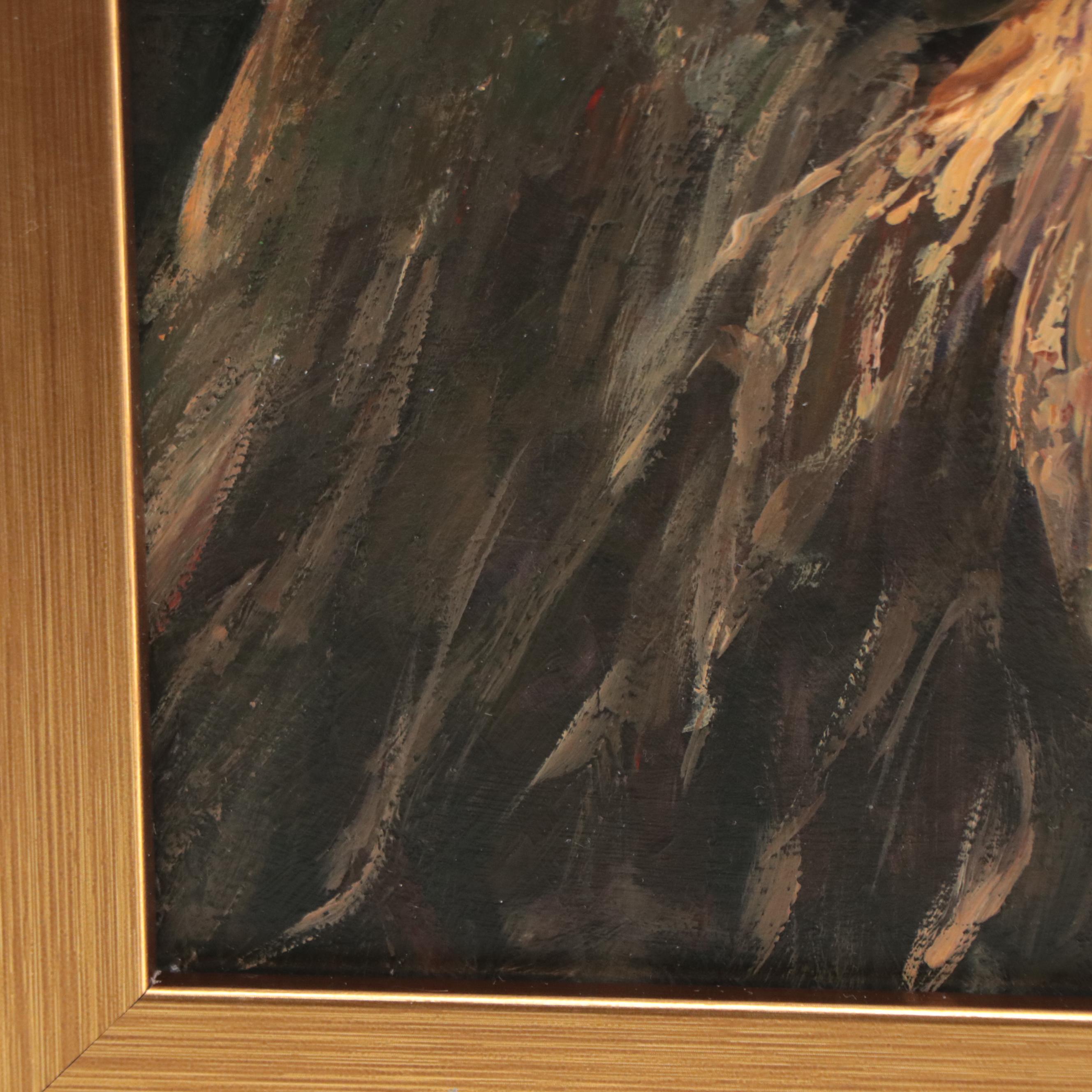 Oil Painting of Lion, 1994