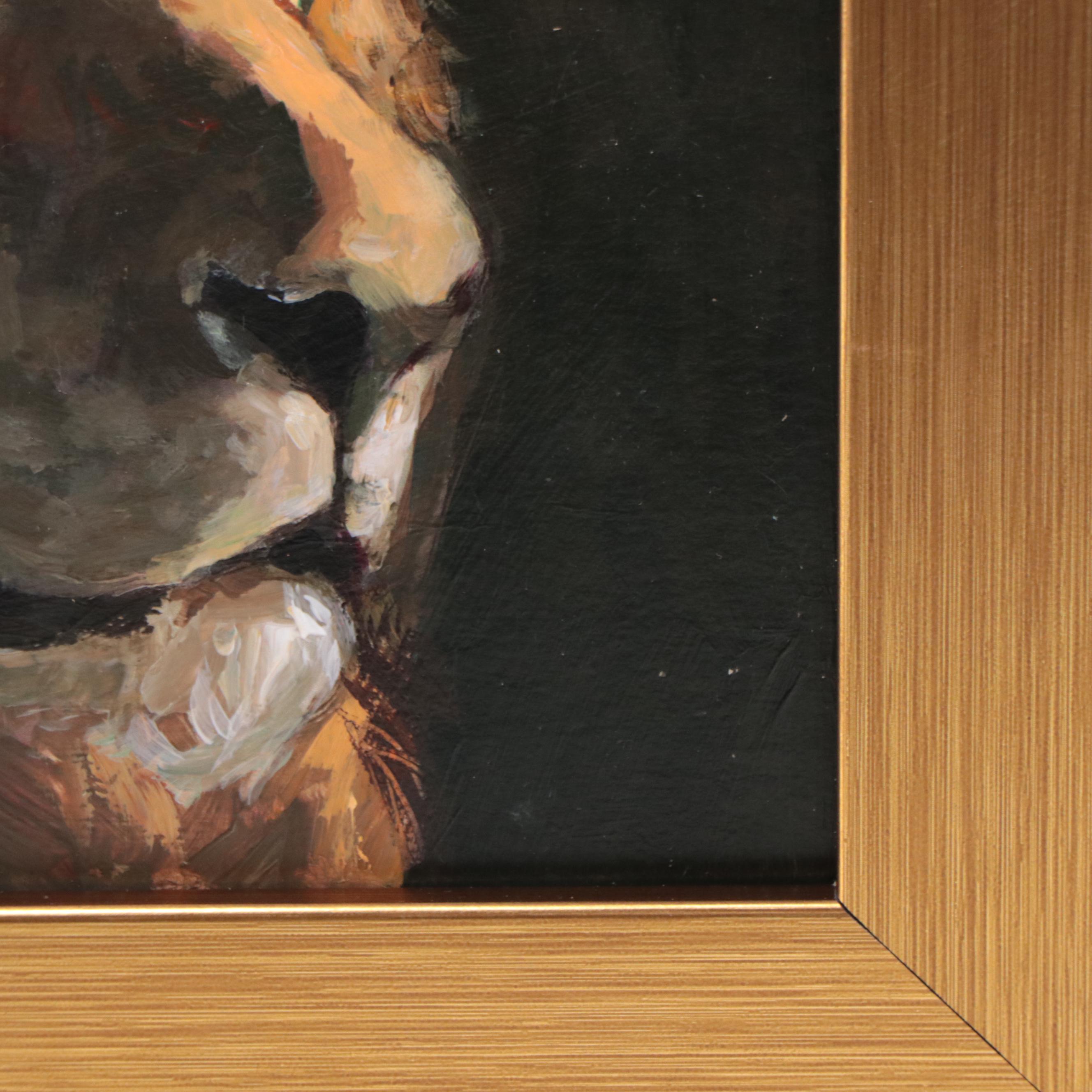 Oil Painting of Lion, 1994