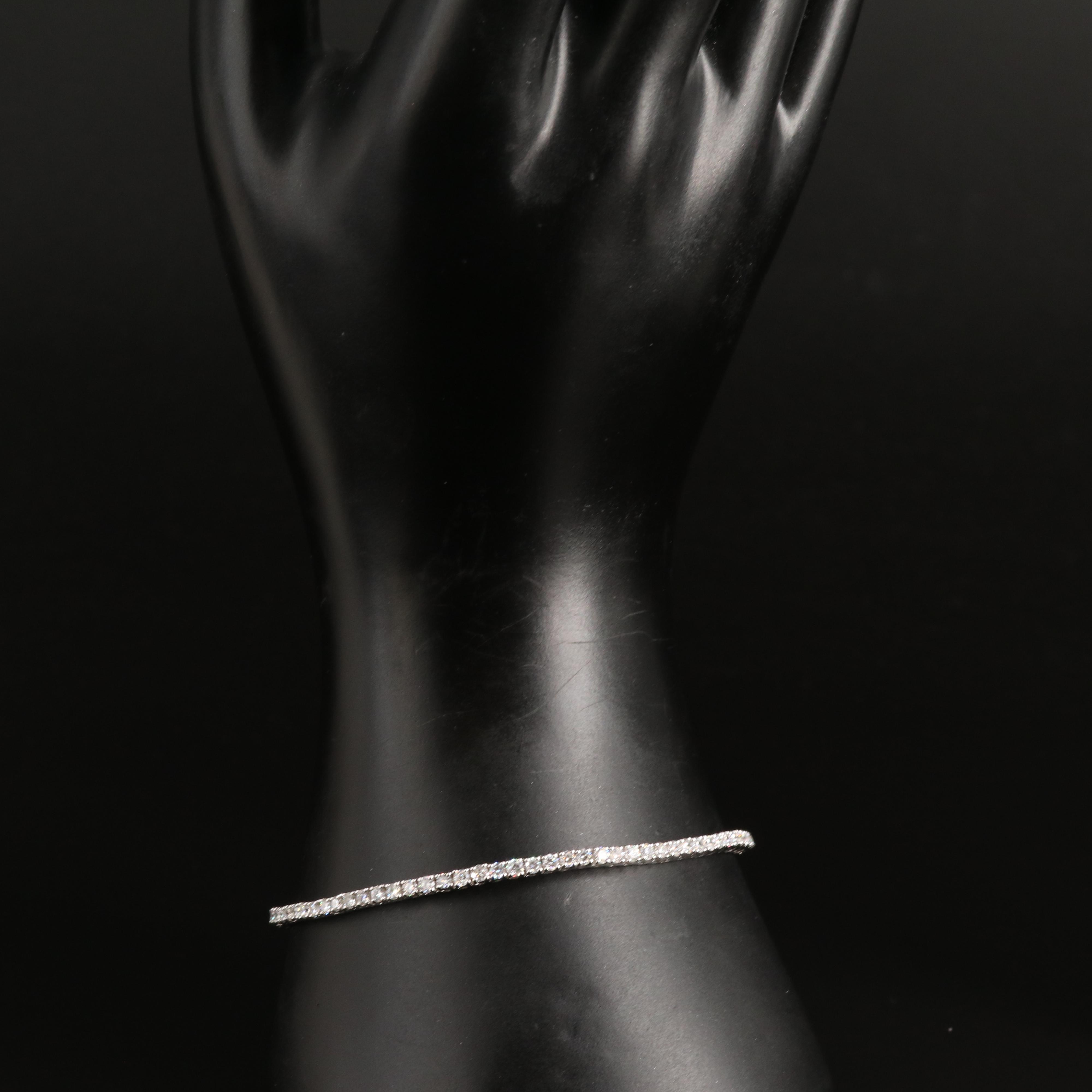 14K 3.00 CTW Lab Grown Diamond Line Bracelet with IGI Report