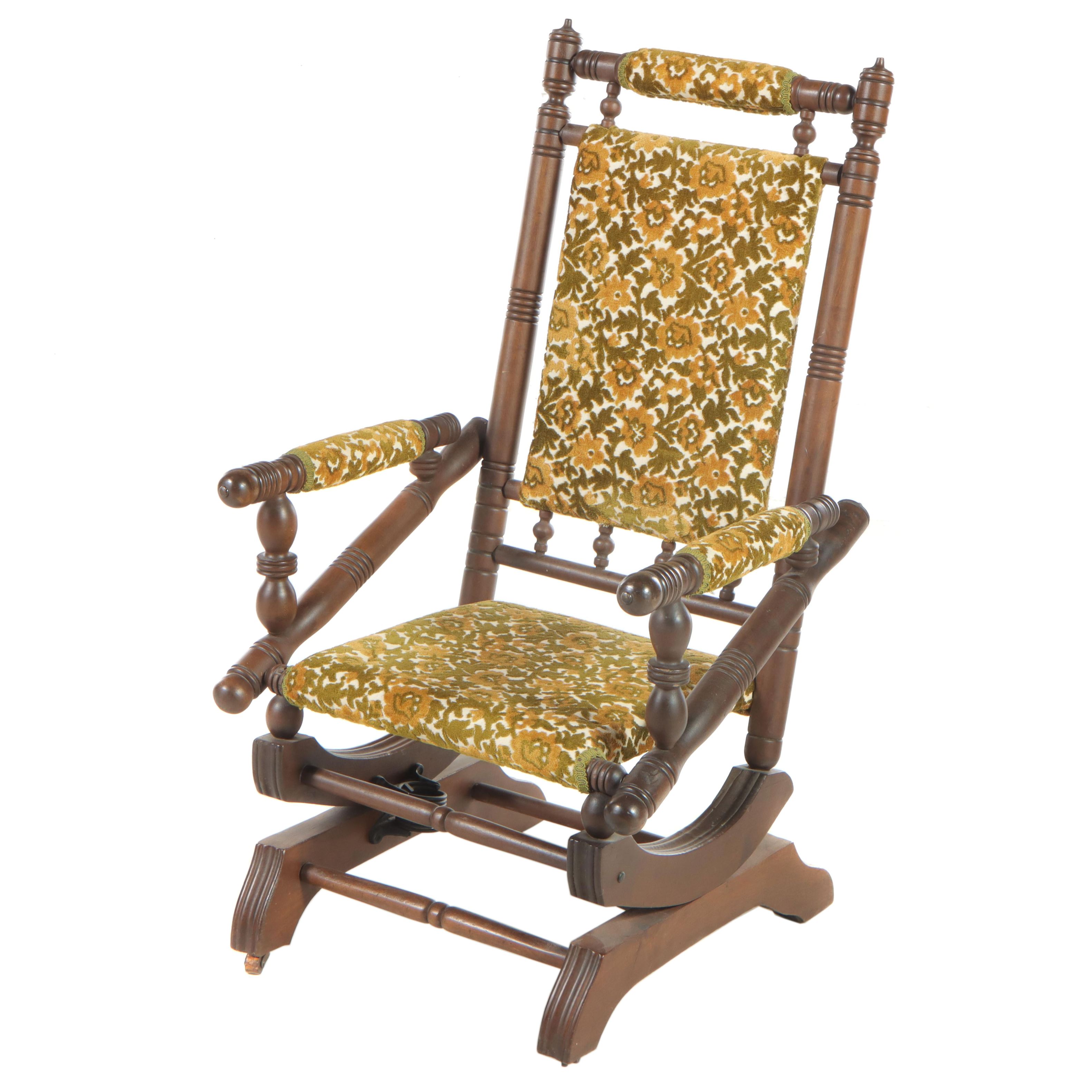 American Aesthetic Movement Maple Platform Rocker, Late 19th Century