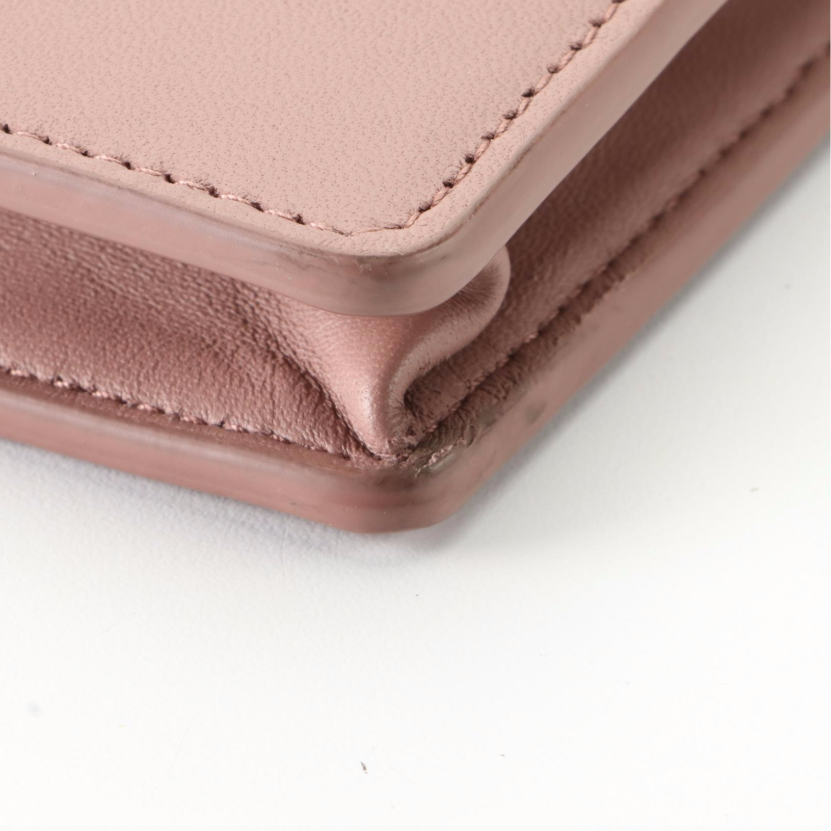 Bottega Veneta Flap Wallet in Intrecciato Nappa Leather with Chain Strap