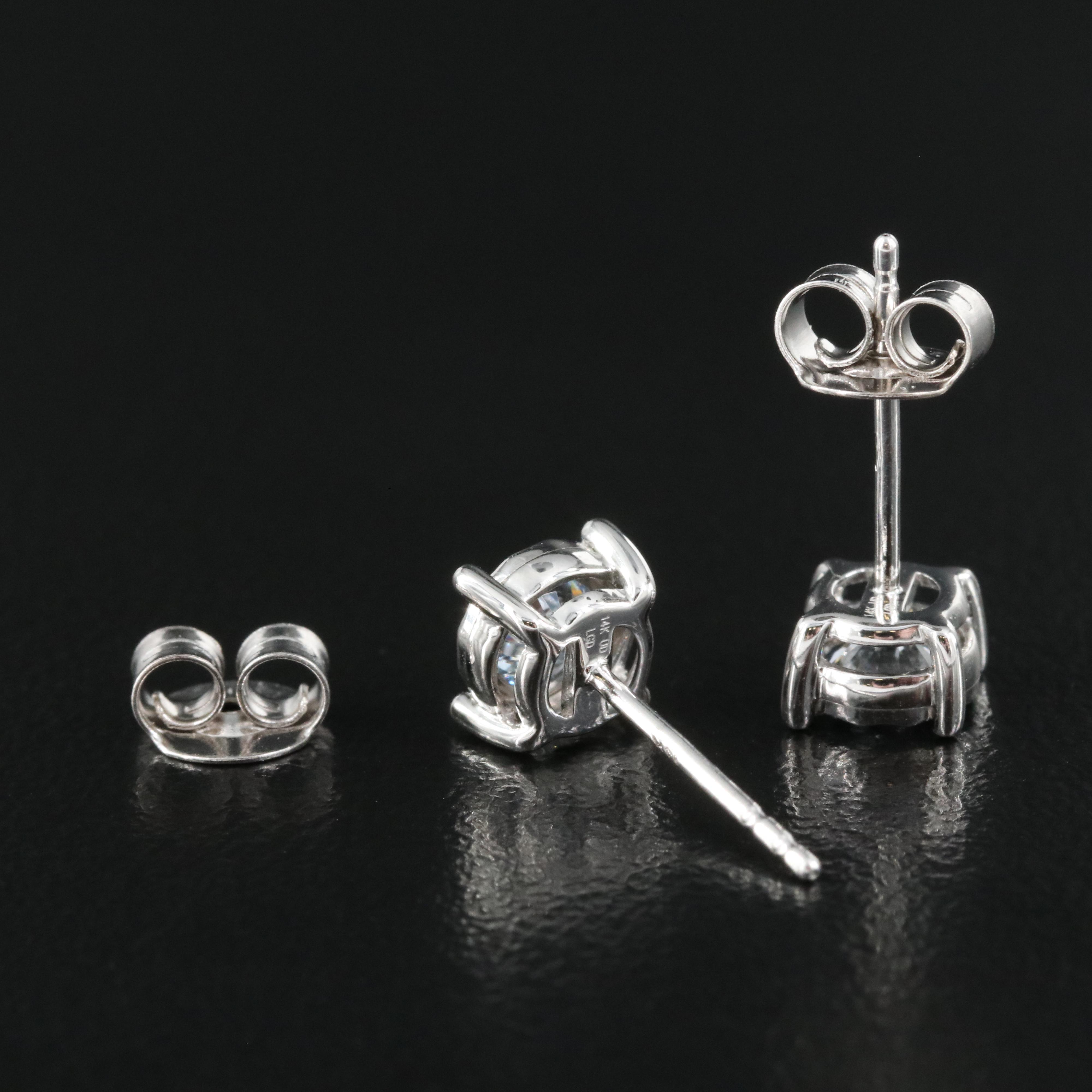 14K 0.65 CTW Lab Grown Diamond Stud Earrings