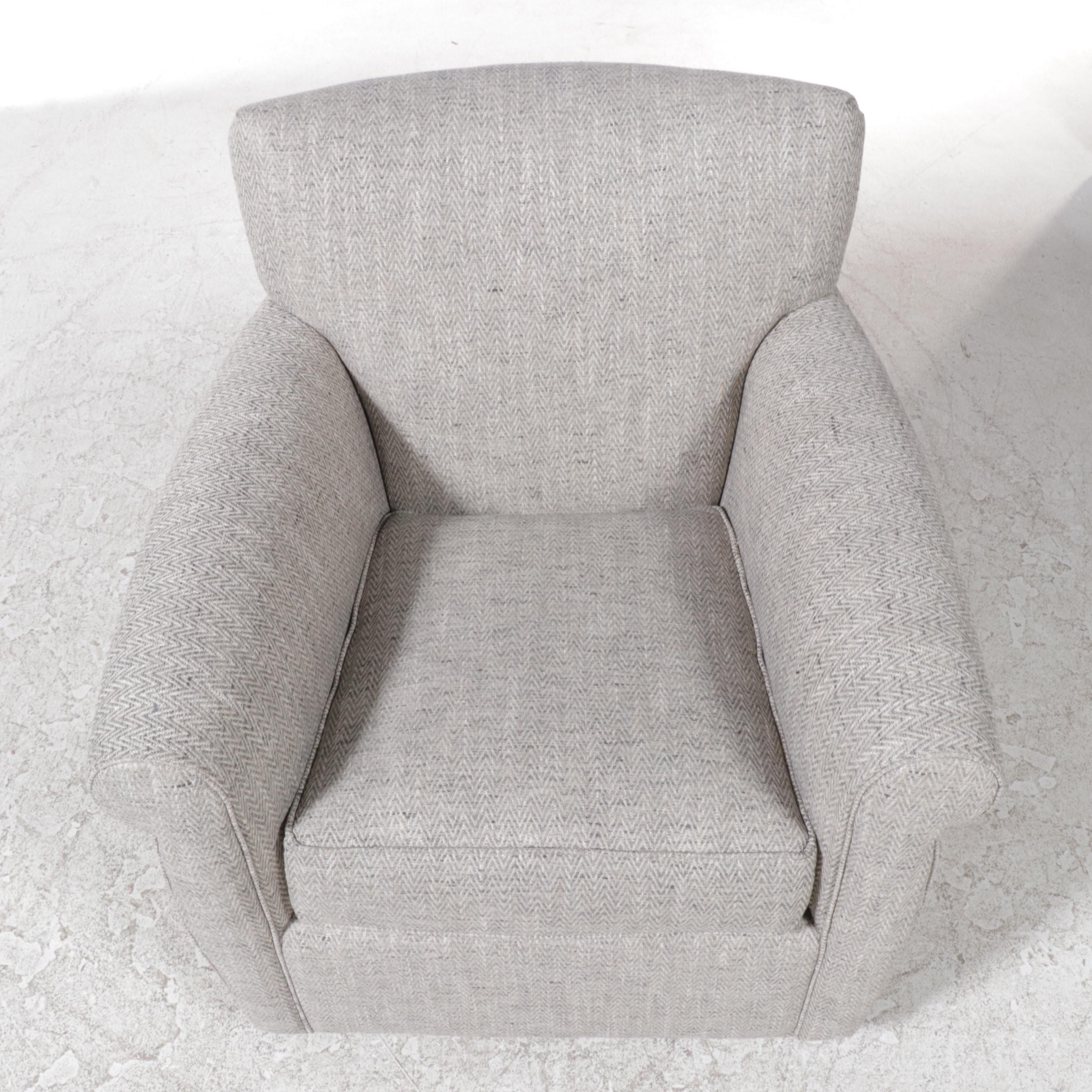 Arhaus "Duvall" Swivel-Glider in Sedaris Dolphin