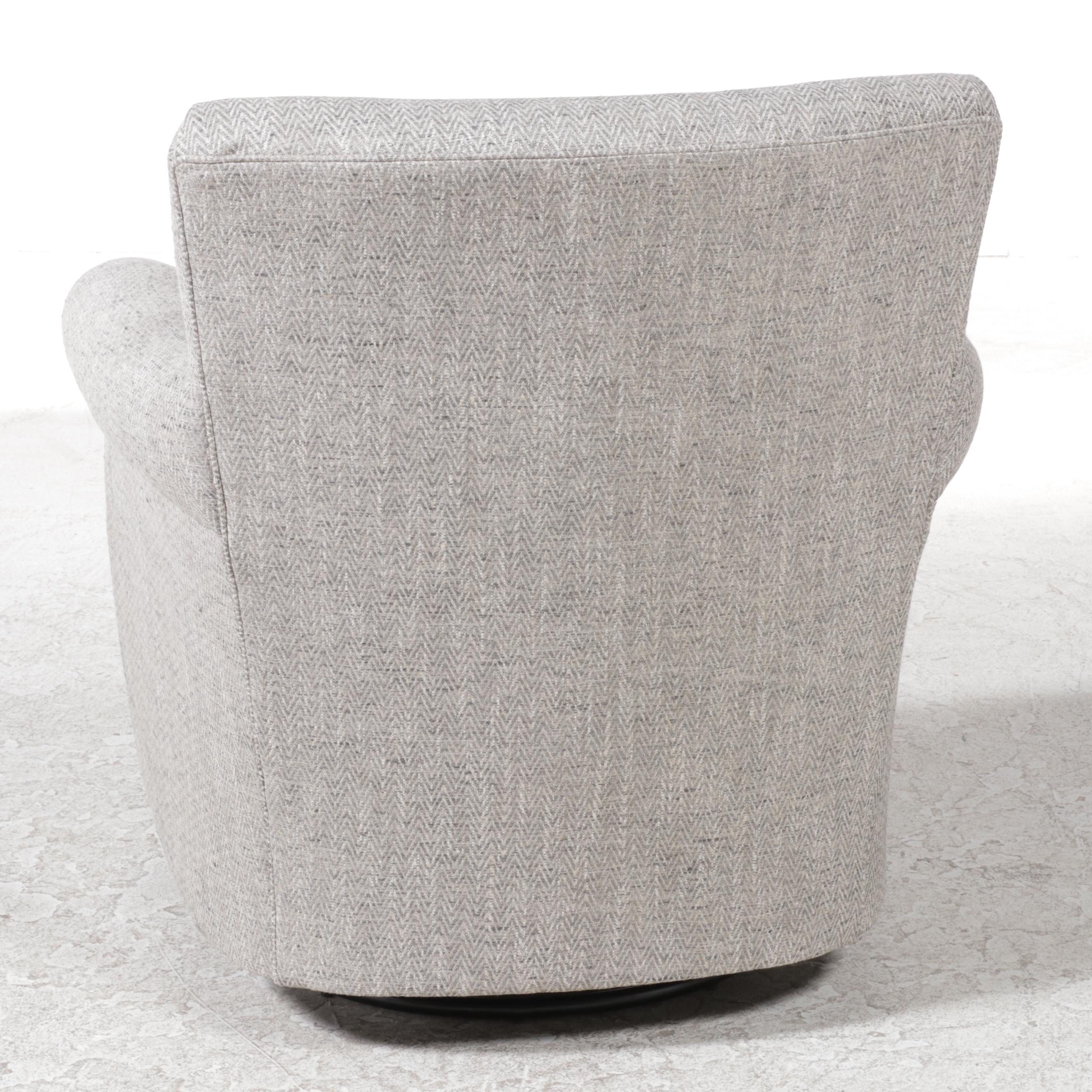 Arhaus "Duvall" Swivel-Glider in Sedaris Dolphin