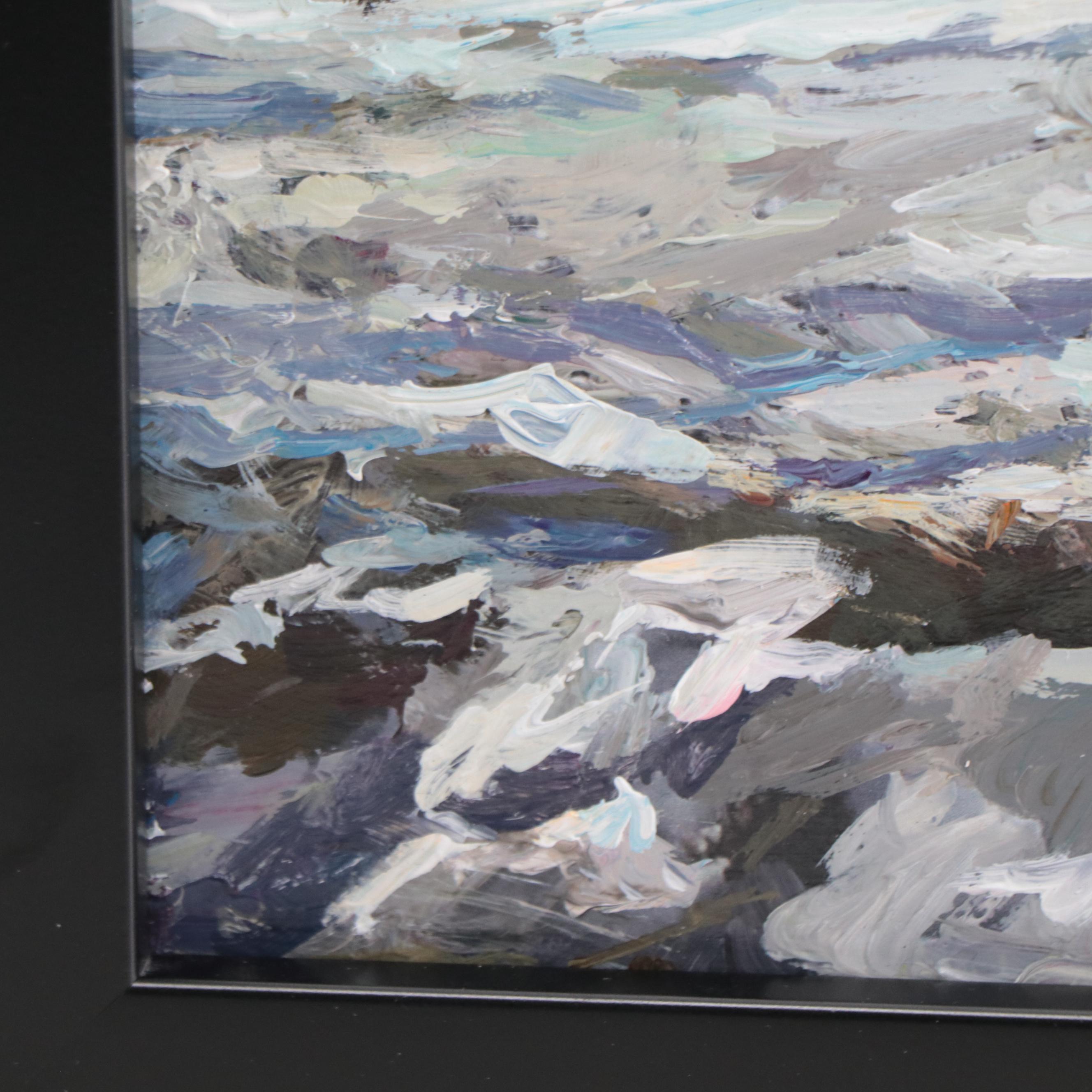 Agnes Rey Oil Painting of Horse "The Winter Sun," 2022