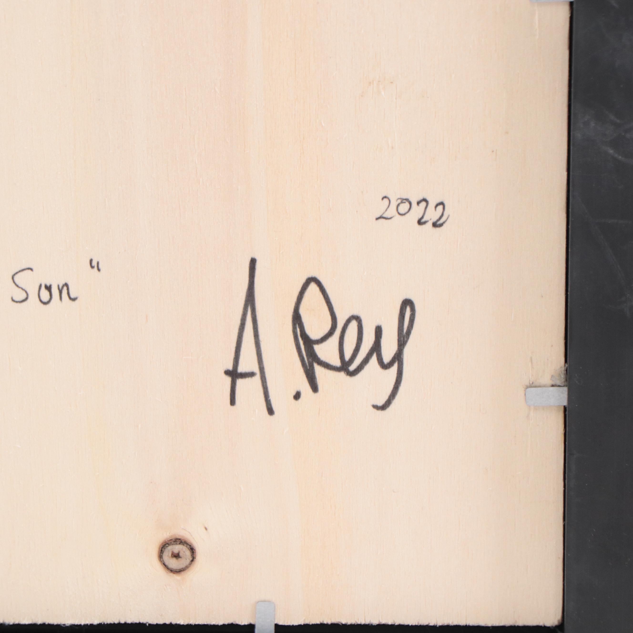 Agnes Rey Oil Painting of Horse "The Winter Sun," 2022