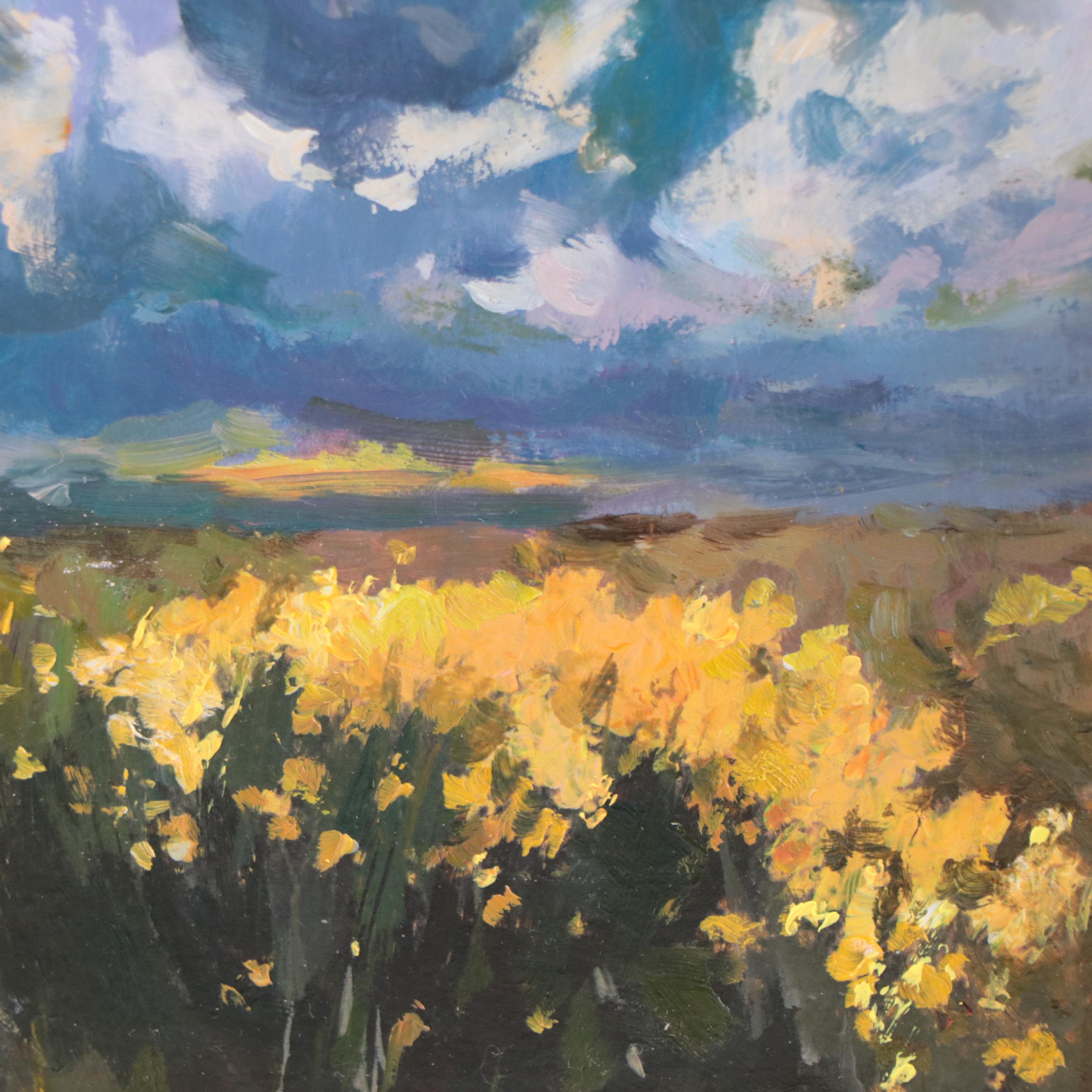 Agnes Rey Oil Painting of Landscape, 2023