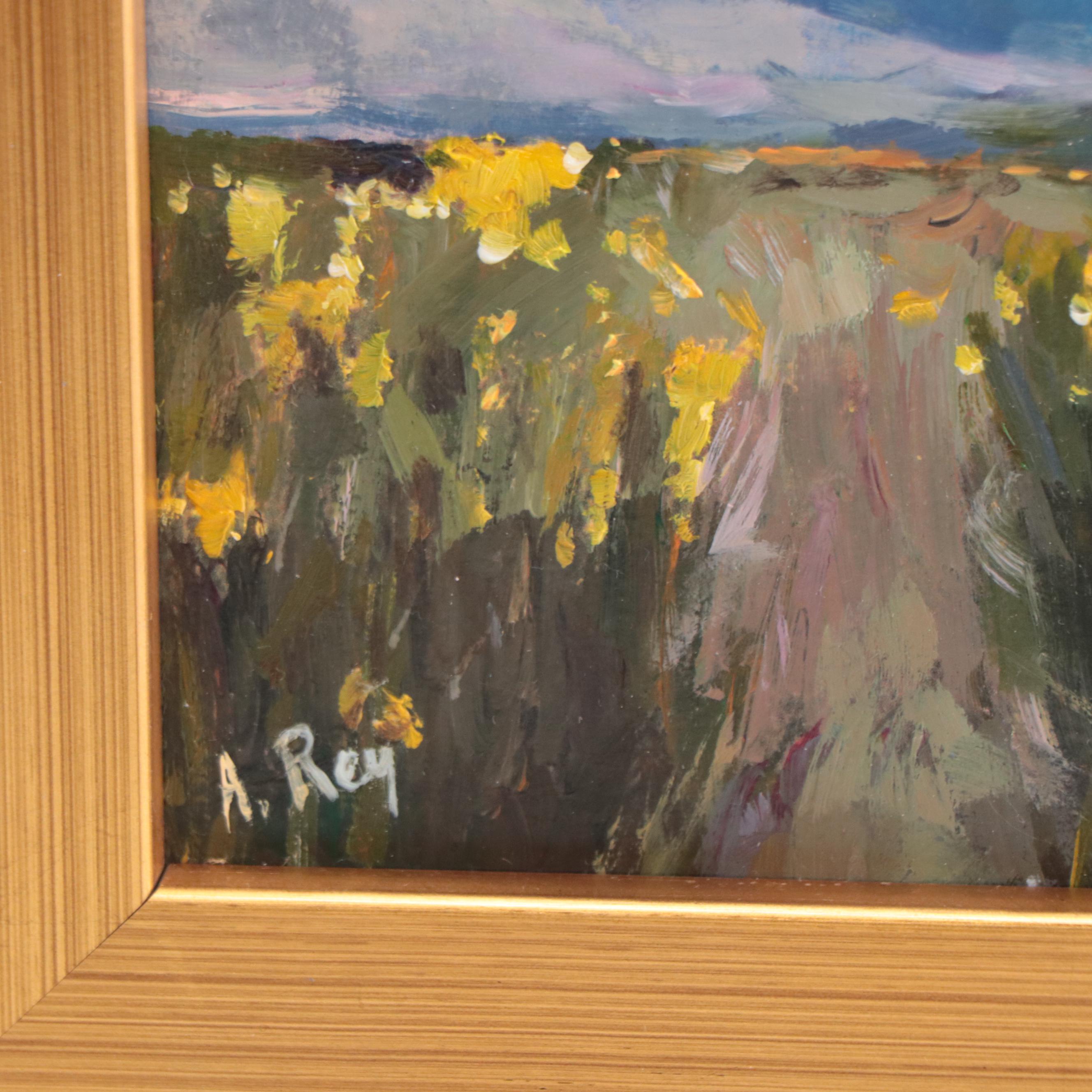 Agnes Rey Oil Painting of Landscape, 2023