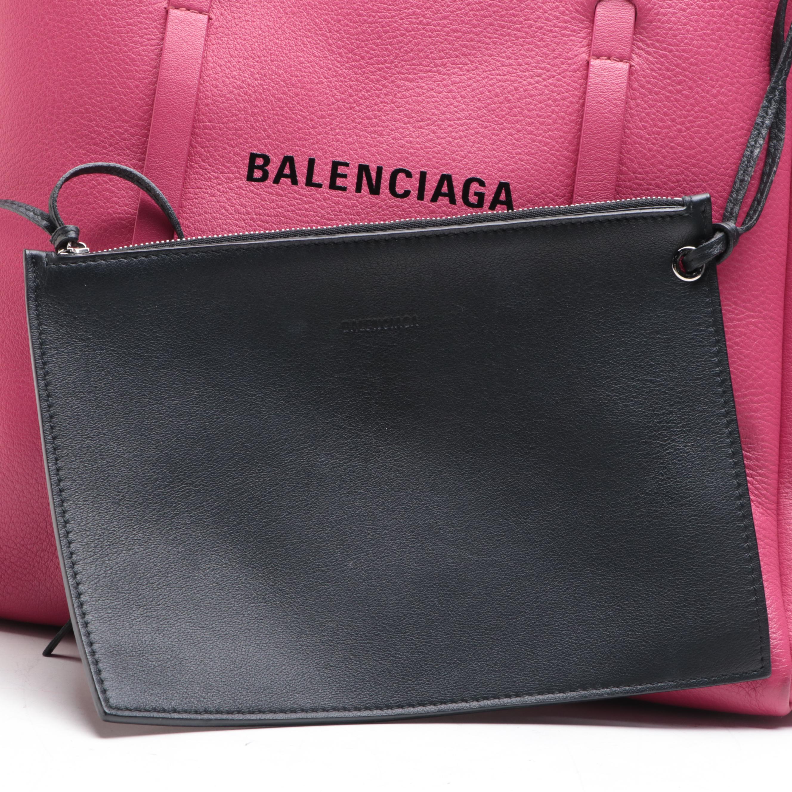 Balenciaga Small Everyday Tote in Grained Leather with Pouch