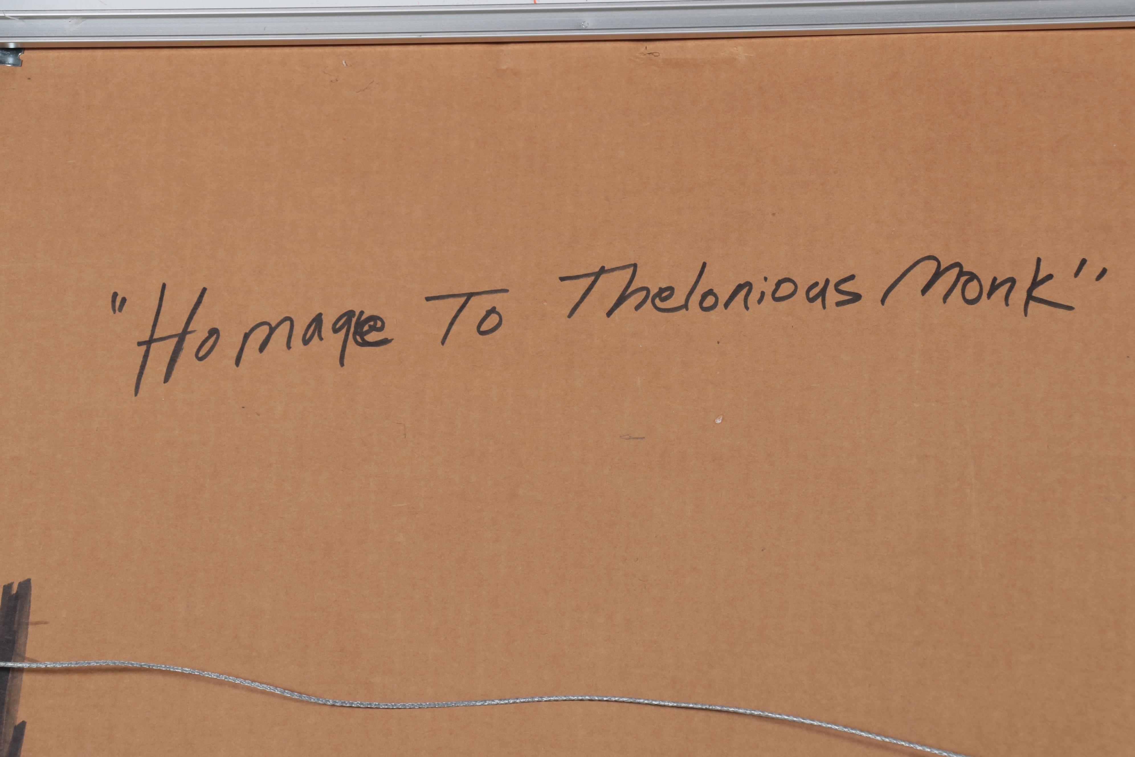 William "Bill" Clifford Taylor Mixed Media "Homage to Thelonious Monk," 1993