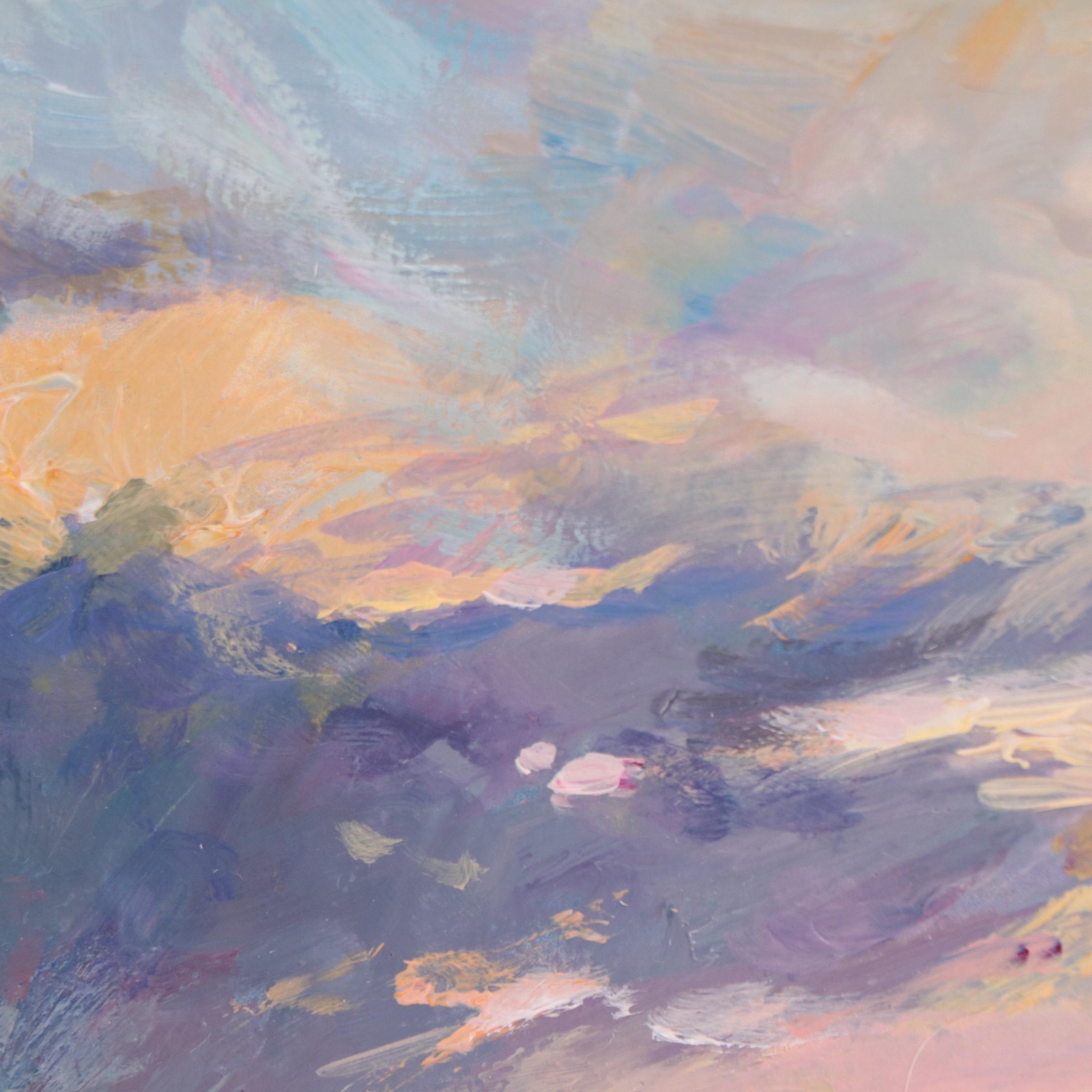 Agnes Rey Oil Painting of Cows In Landscape, 2022