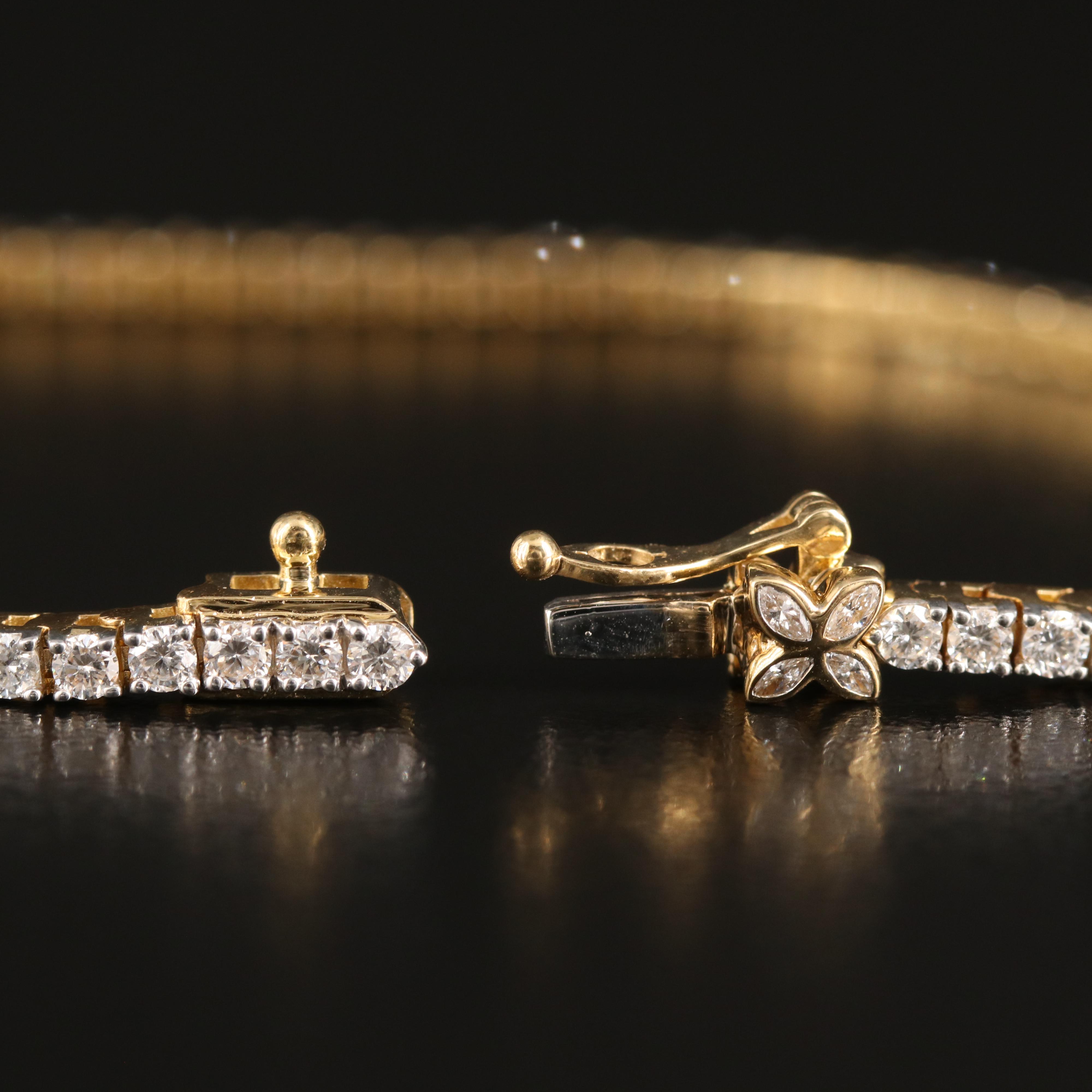 14K 3.00 CTW Lab Grown Diamond Line Bracelet with IGI Report