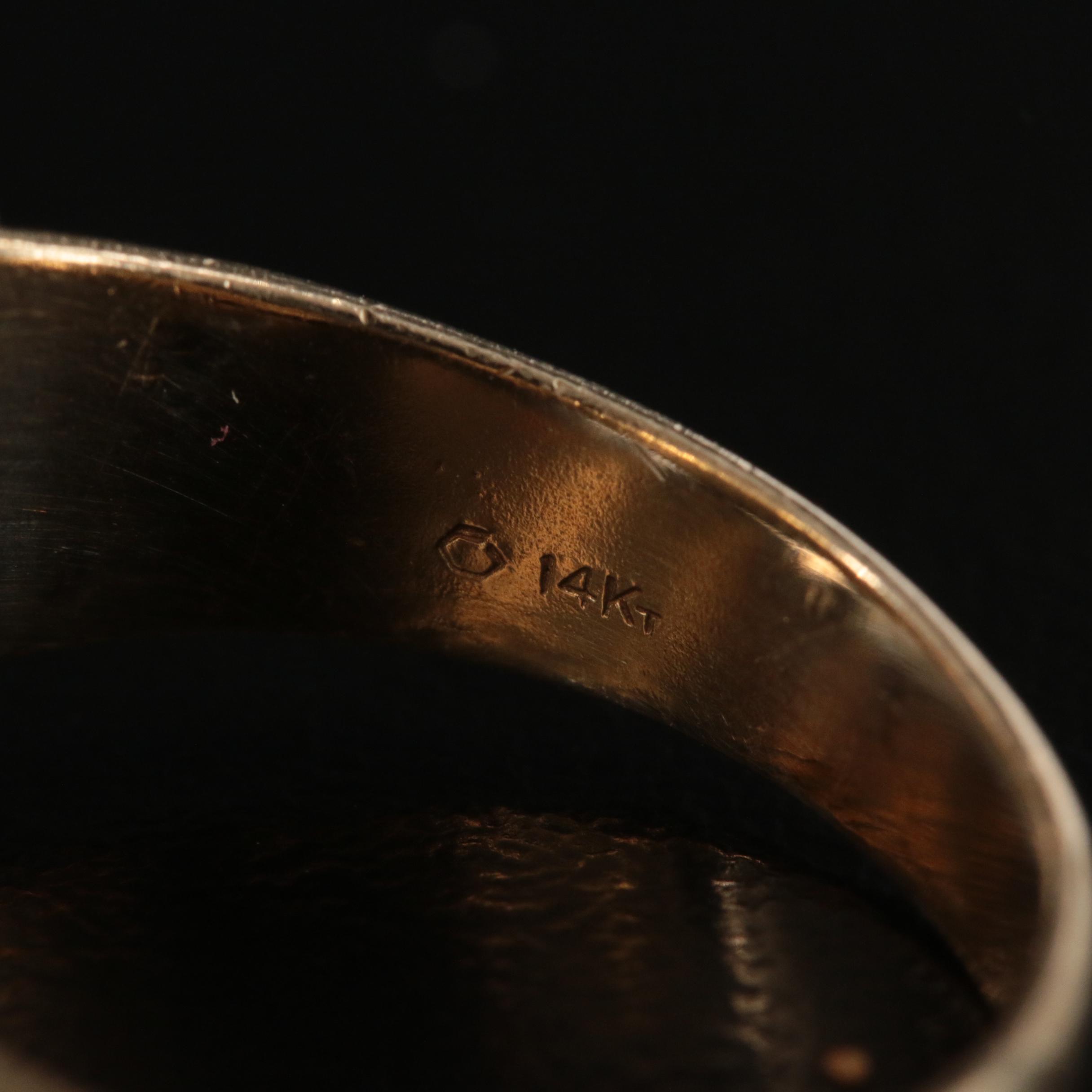 14K Sapphire and Diamond Ring