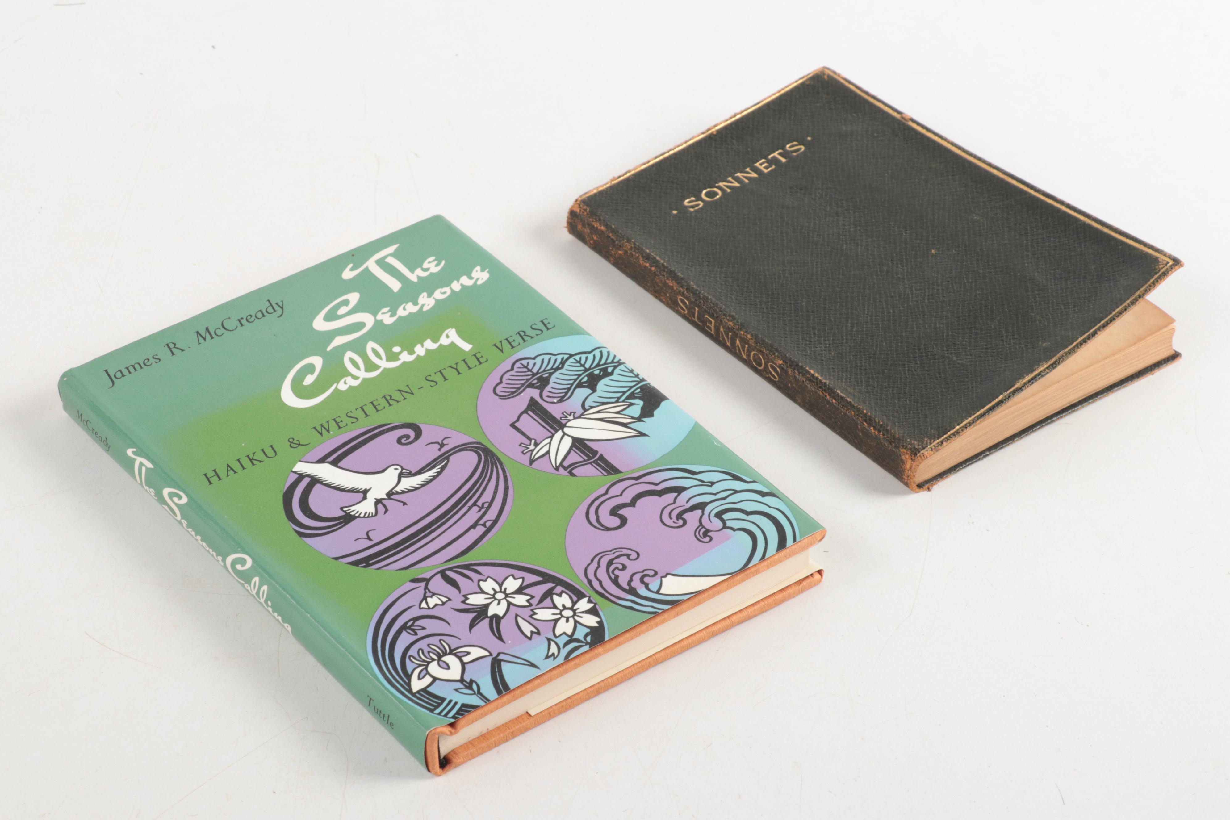 First Edition "The Seasons Calling" by James R. McCready and More Poetry Books