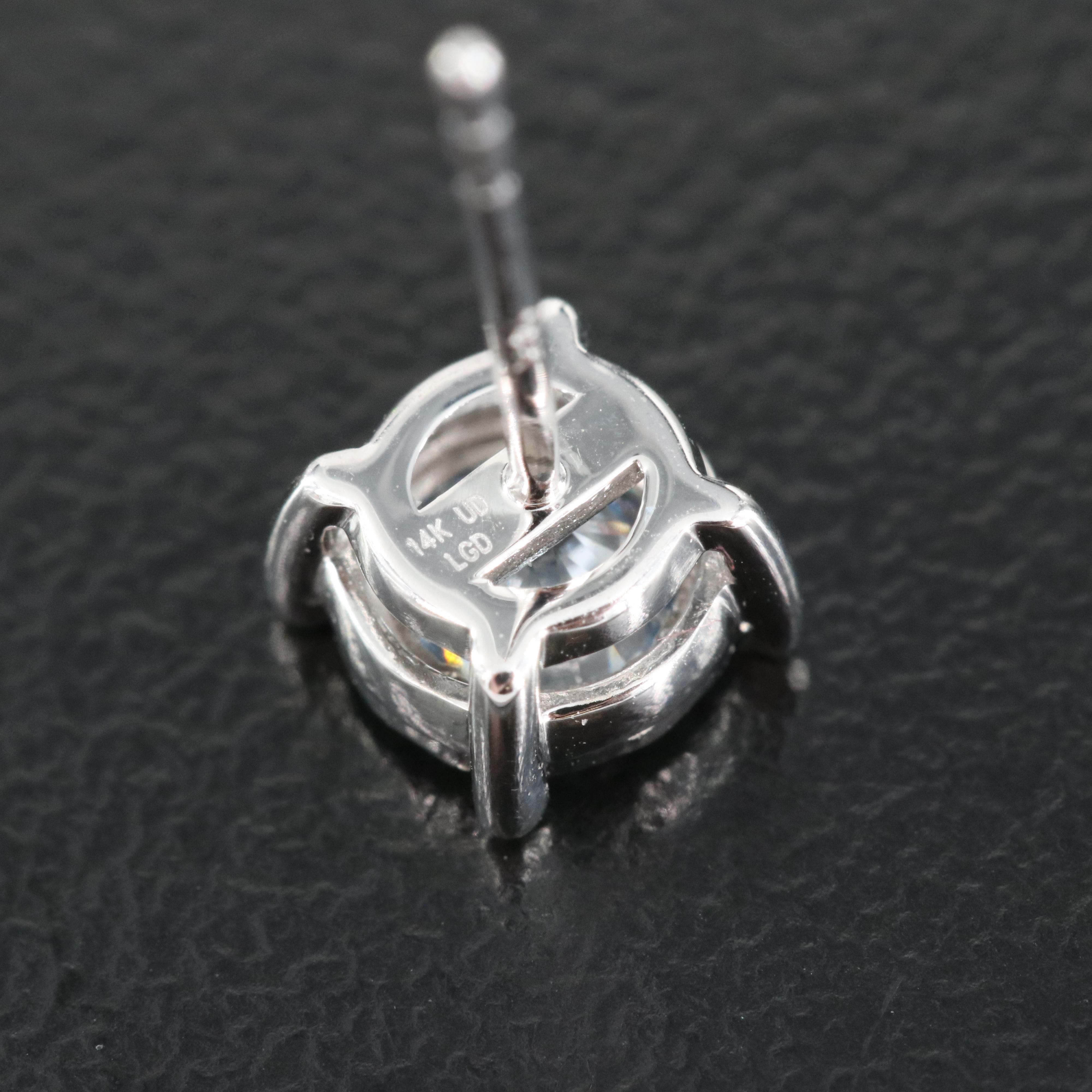 14K 0.63 CTW Lab Grown Diamond Stud Earrings