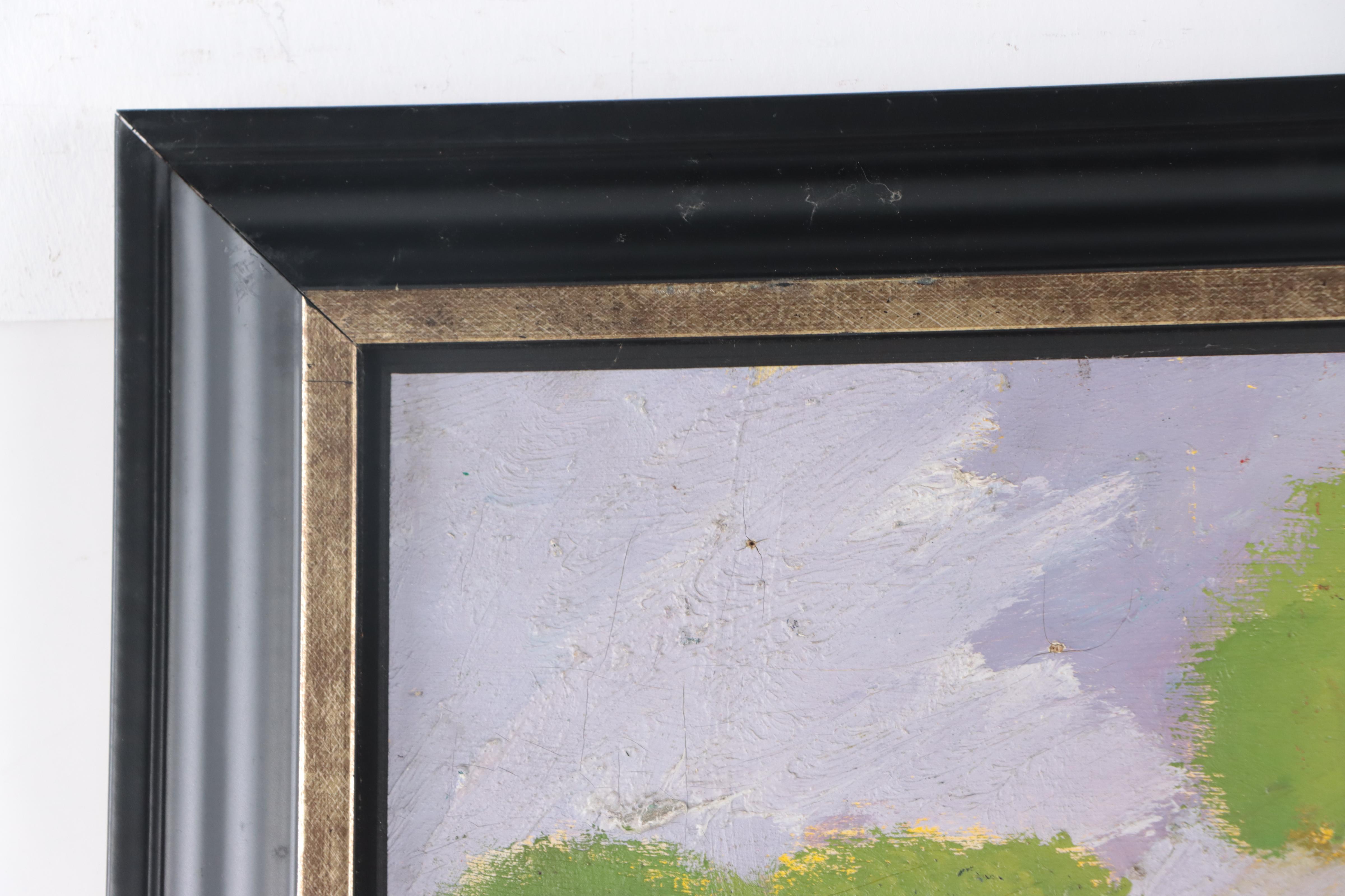 Oil Painting of Verdant Landscape, 1973