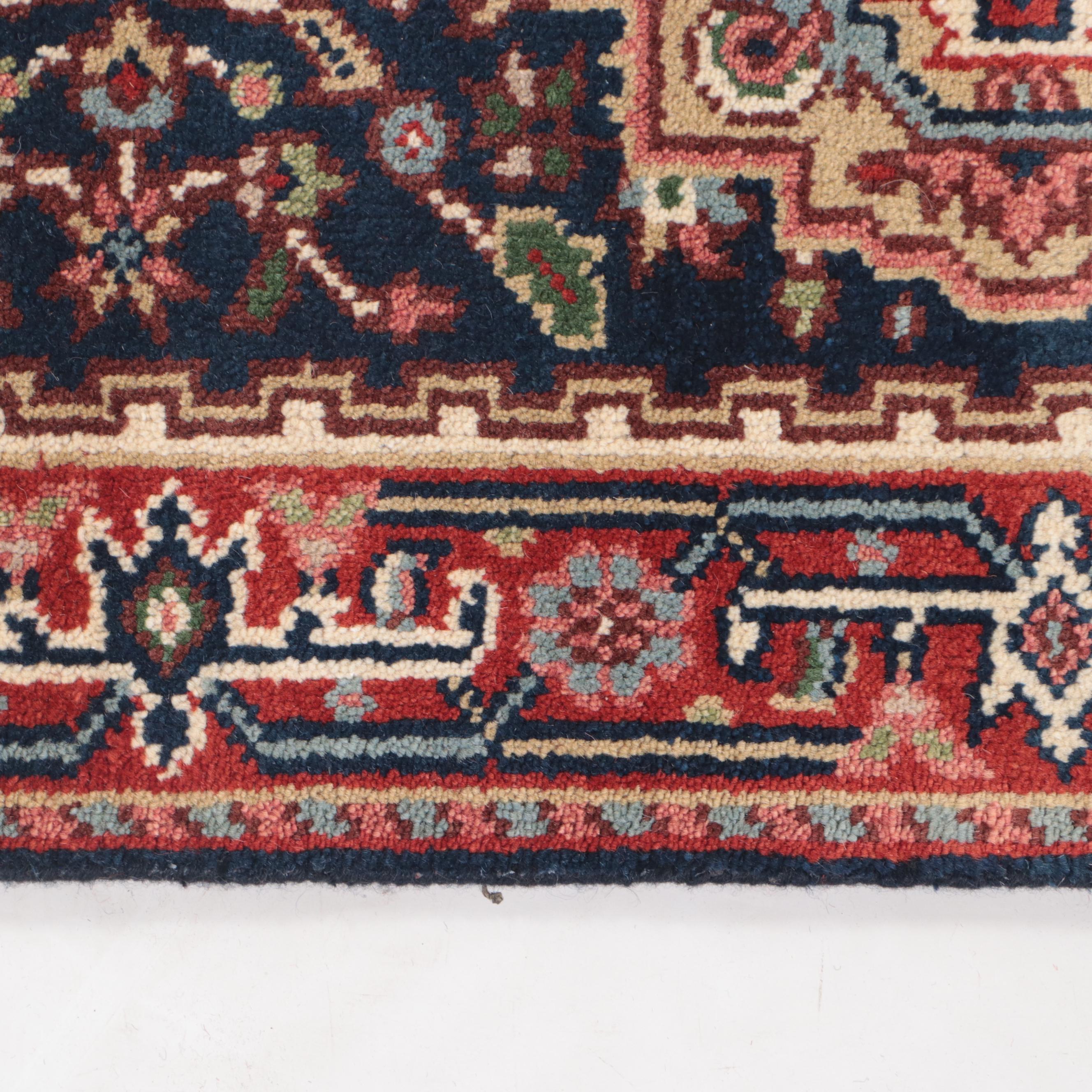 2'5 x 13'8 Hand-Knotted Indo-Persian Heriz Serpai Carpet Runner