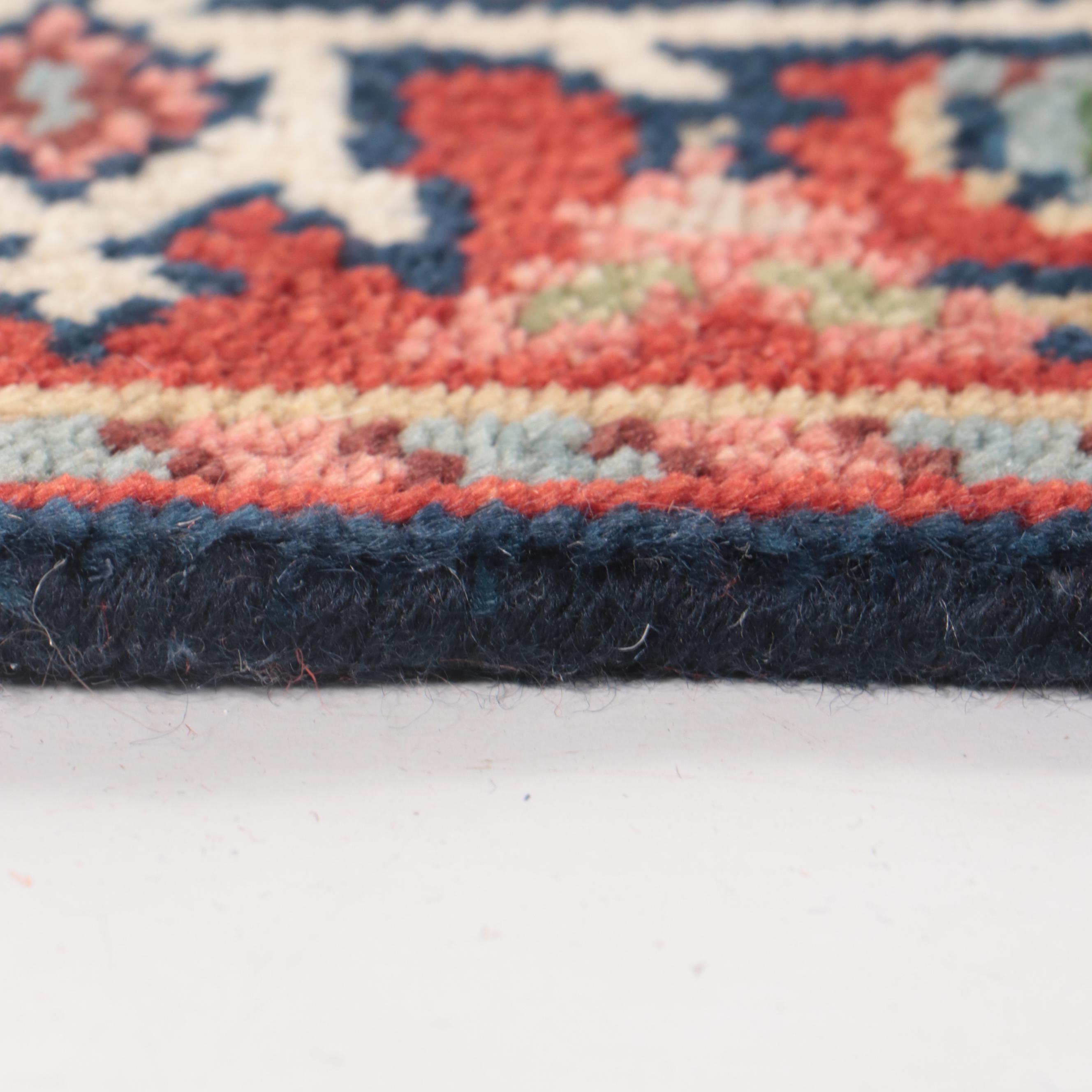 2'5 x 13'8 Hand-Knotted Indo-Persian Heriz Serpai Carpet Runner