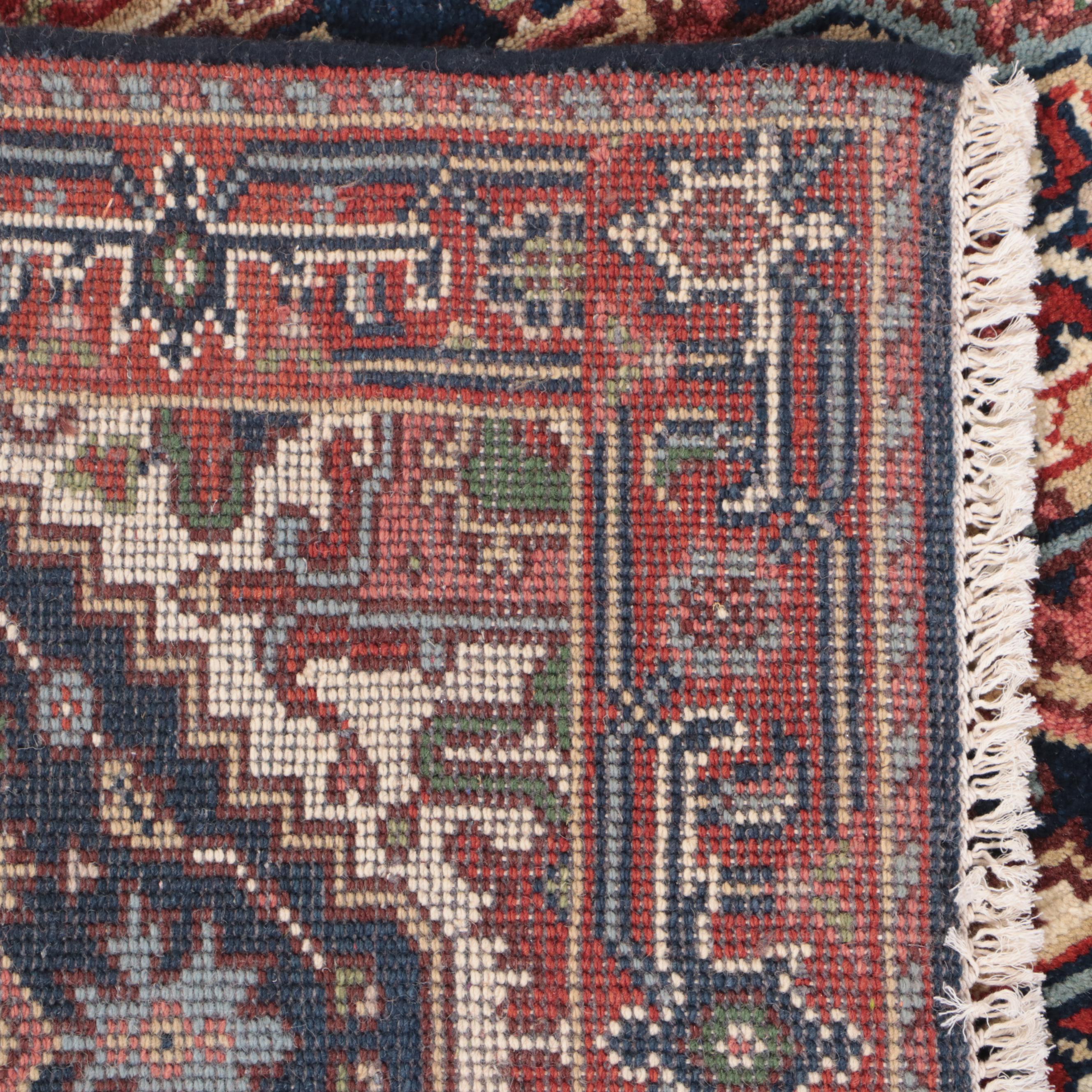 2'5 x 13'8 Hand-Knotted Indo-Persian Heriz Serpai Carpet Runner