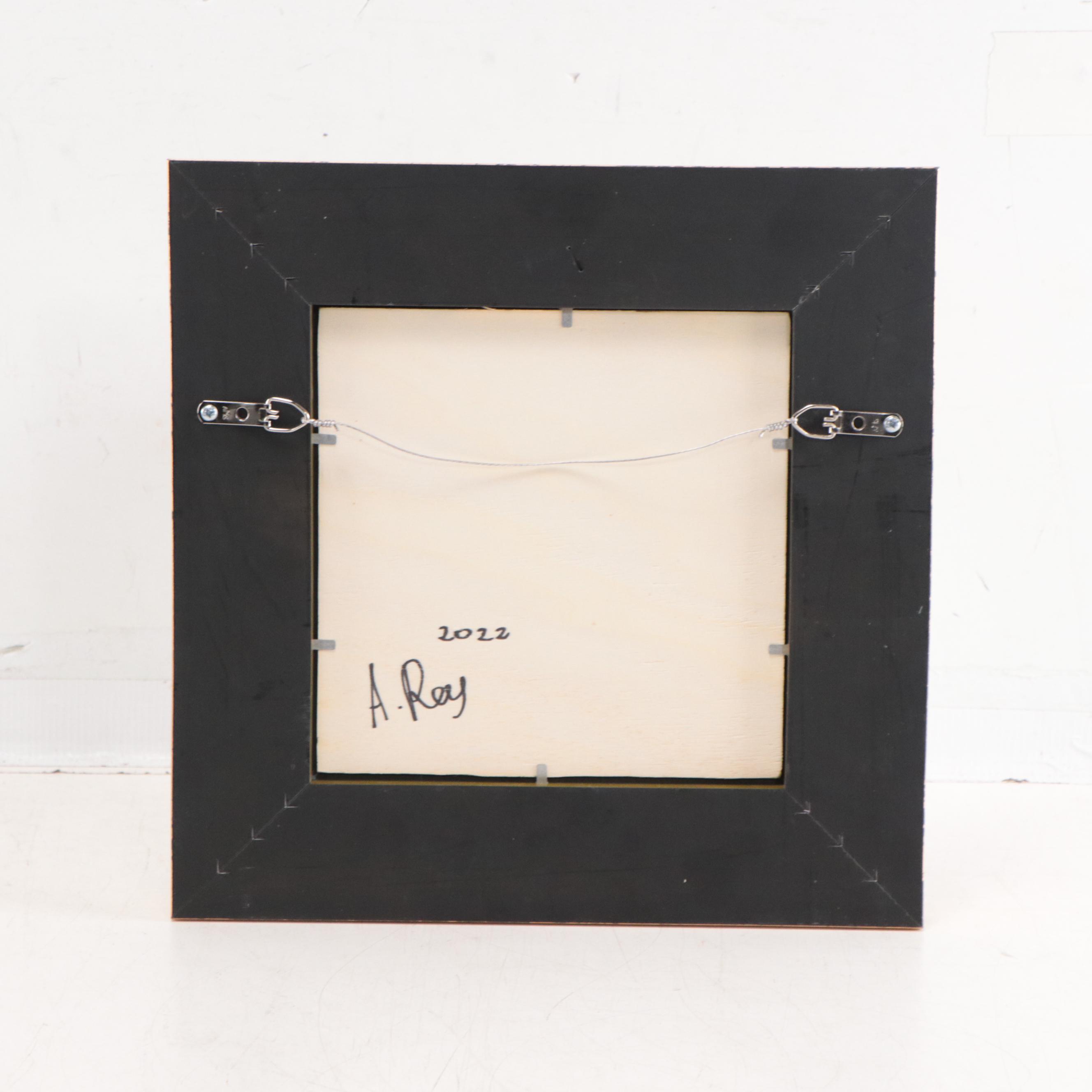 Agnes Rey Oil Painting of Sunset Landscape, 2022