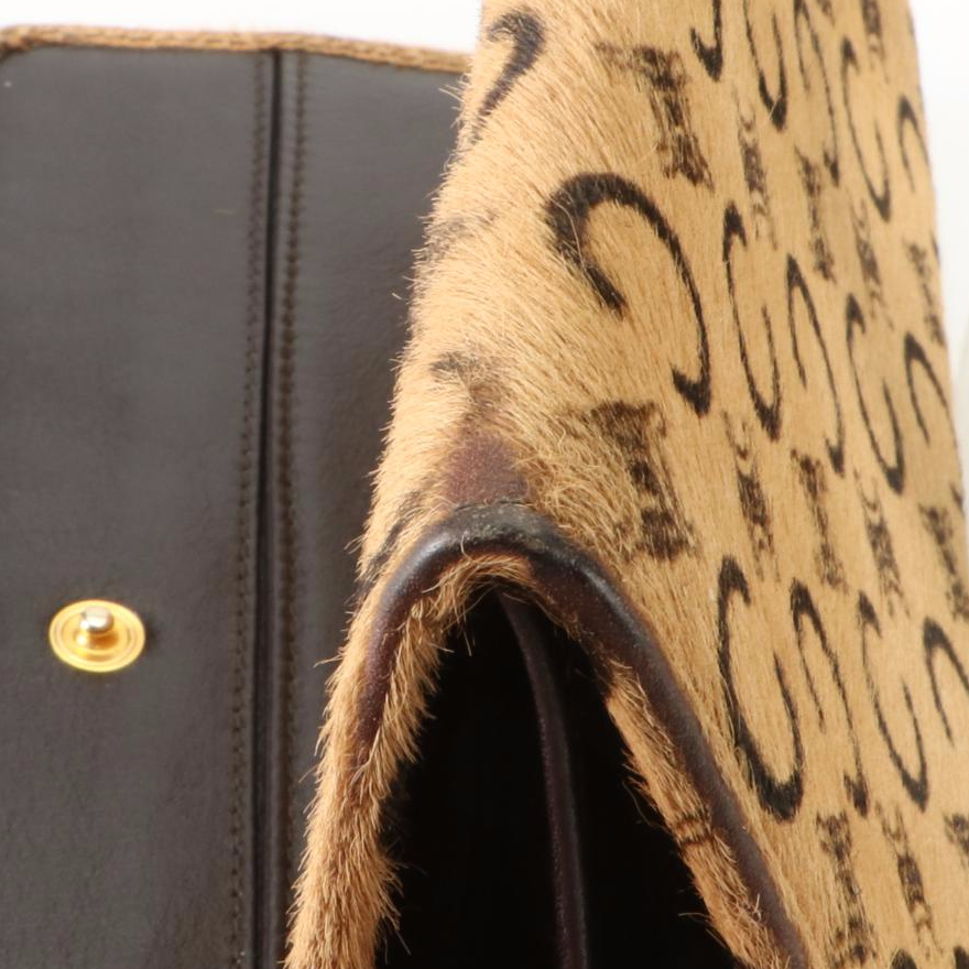 Celine Signature Calf Hair Continental Wallet