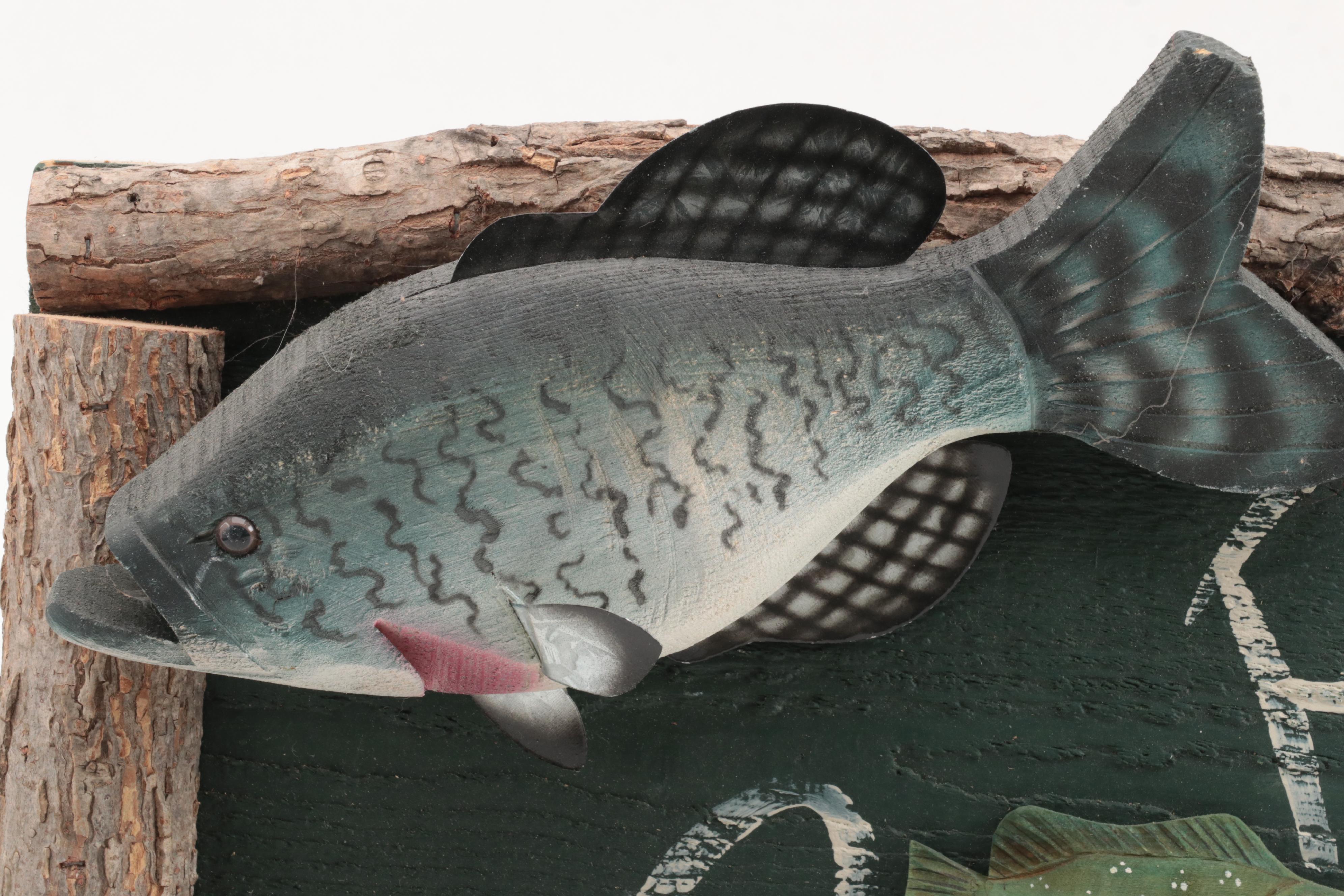 Painted Wooden Fish and More Fishing-Motif Wall Hangings and Décor