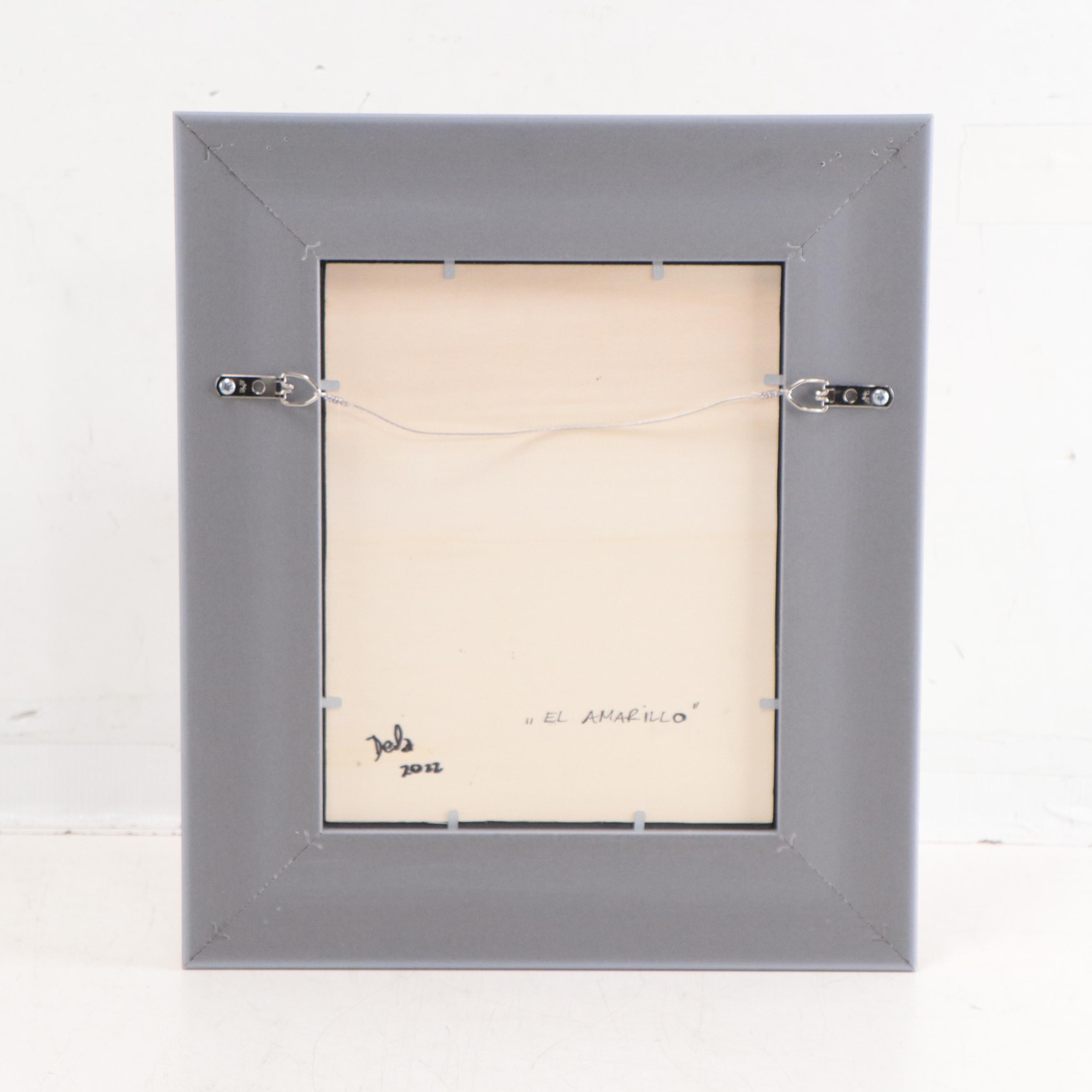 Adam Deda Oil Painting of Floral Still Life "El Amarillo," 2022