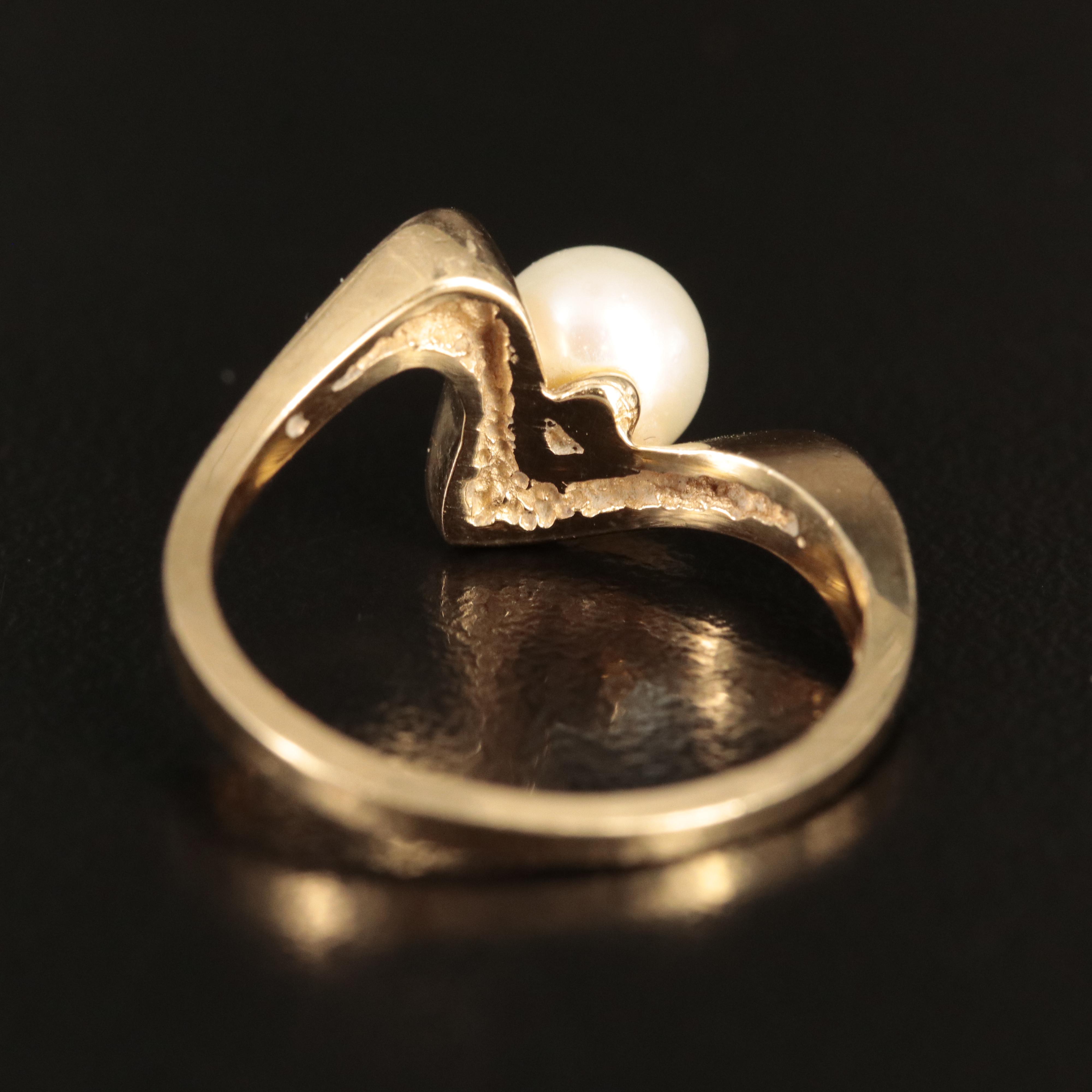 14K Pearl Pendant Necklace and Ring