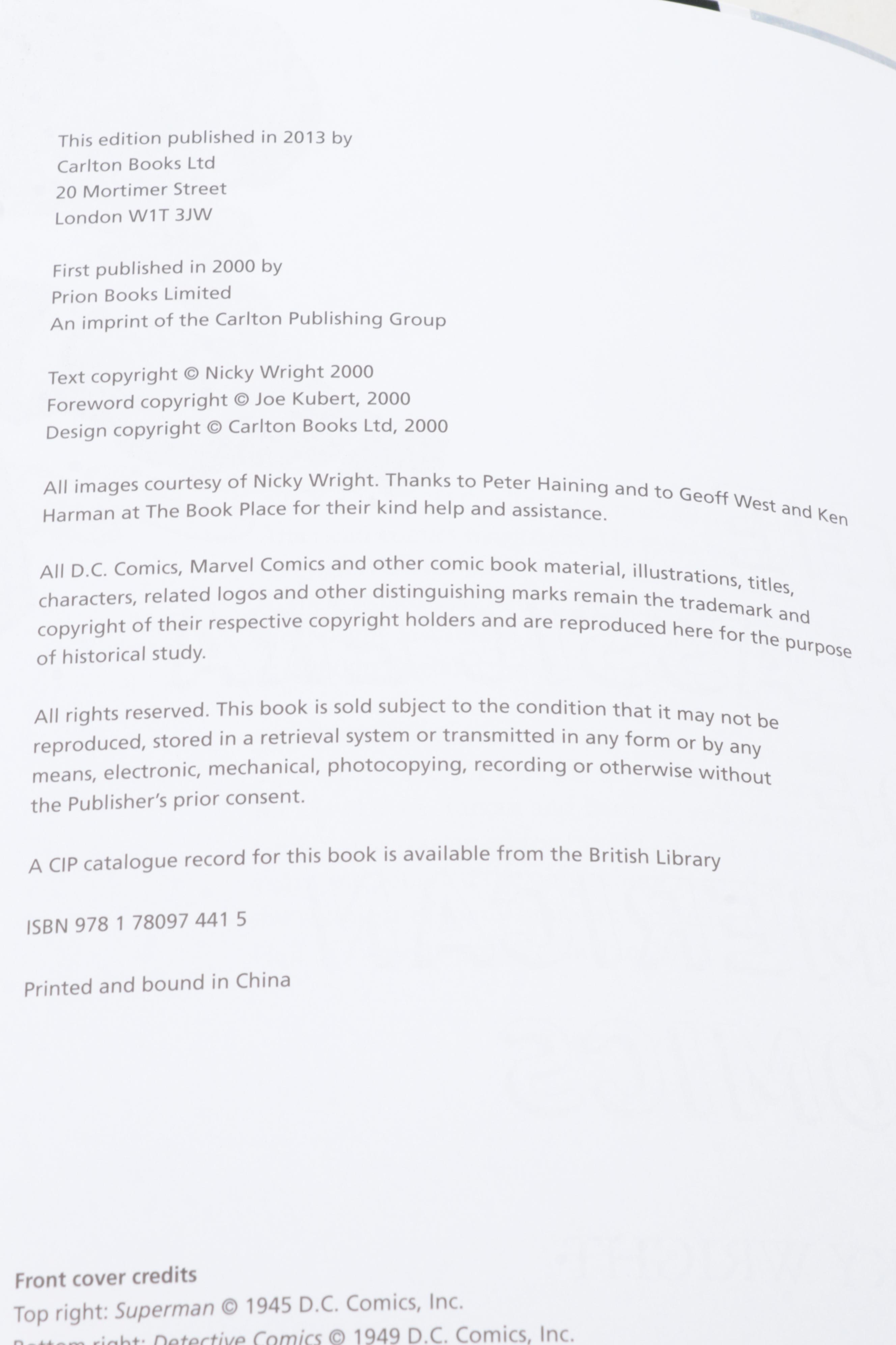 First Edition "Comics: Between the Panels" and More Comic Book History Books