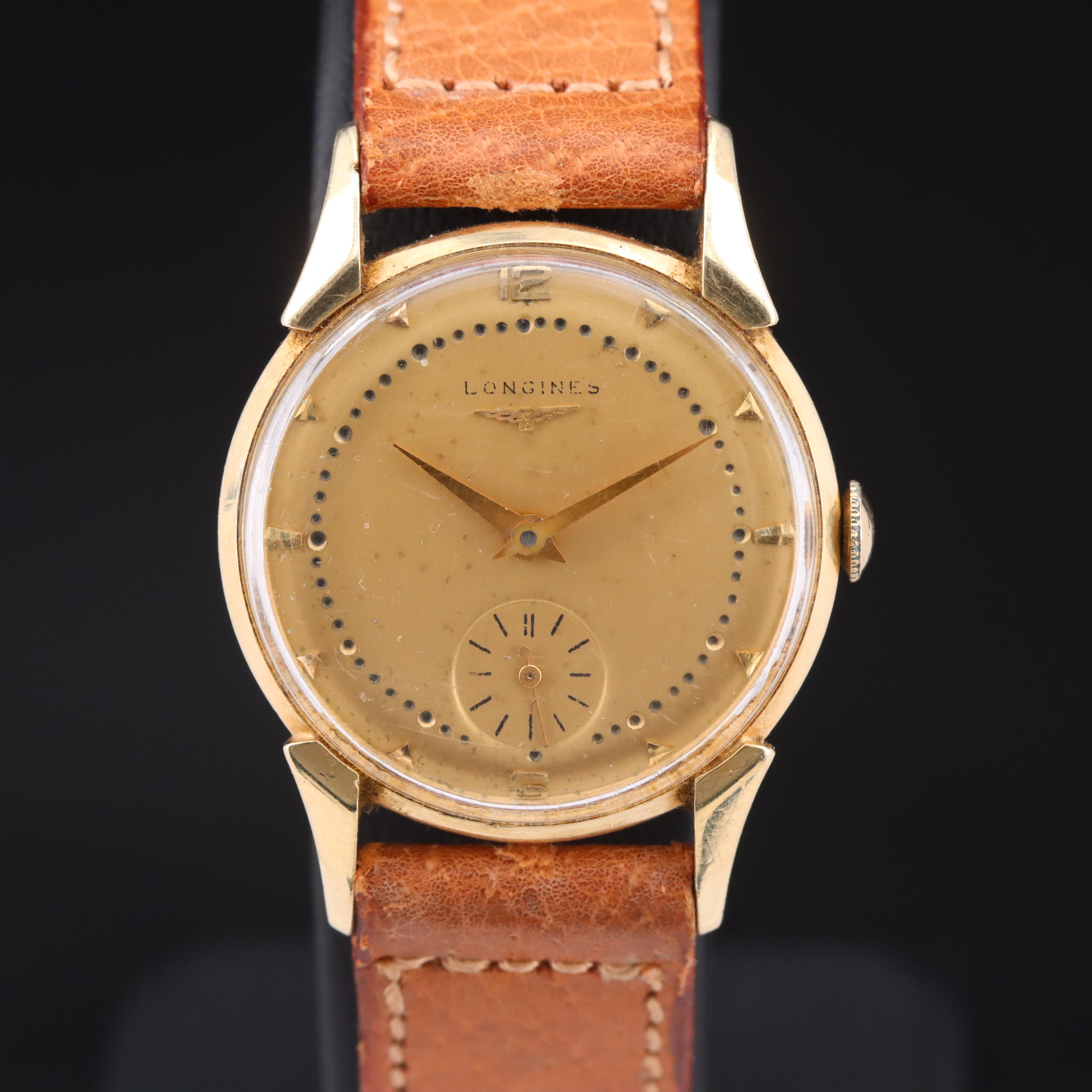 Vintage 14K Longines Stem Wind Watch