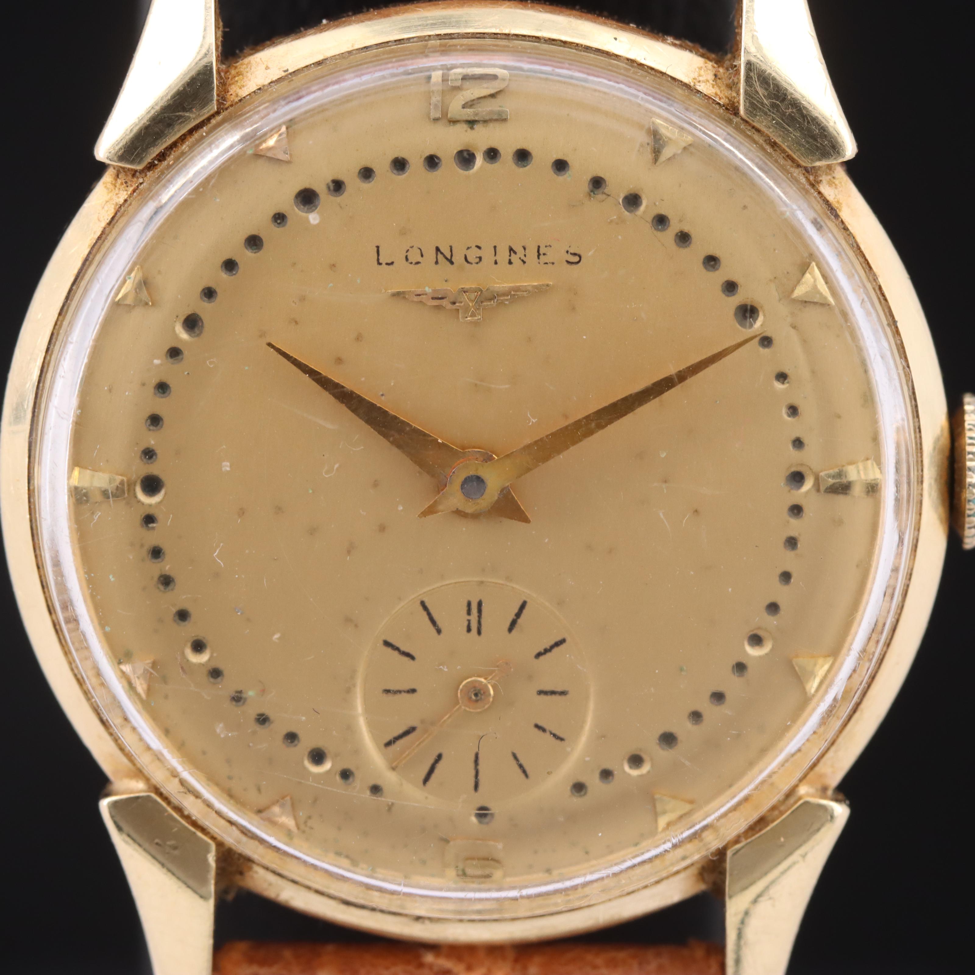 Vintage 14K Longines Stem Wind Watch