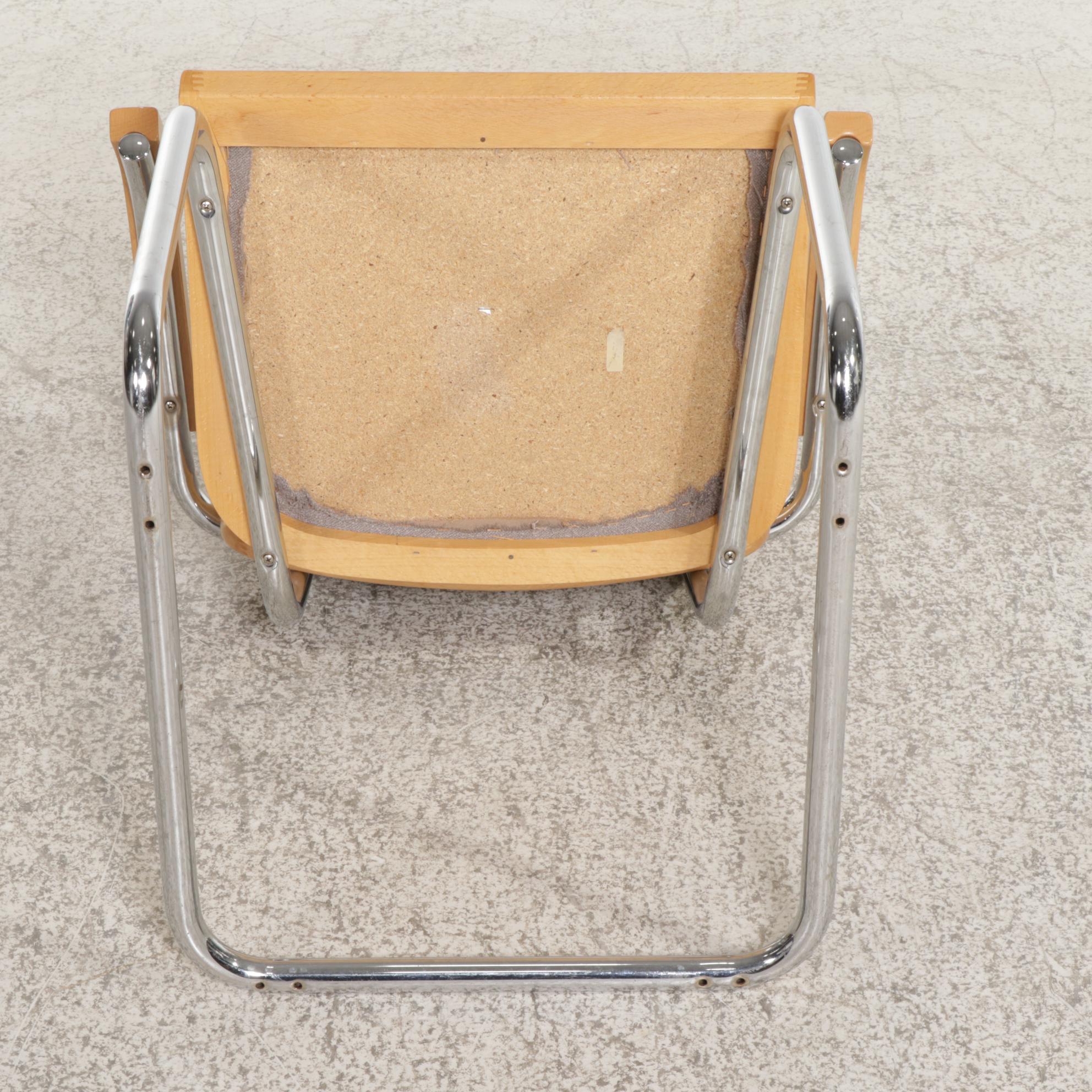 Six Marcel Breuer for Gordon International Cantilever Armchairs