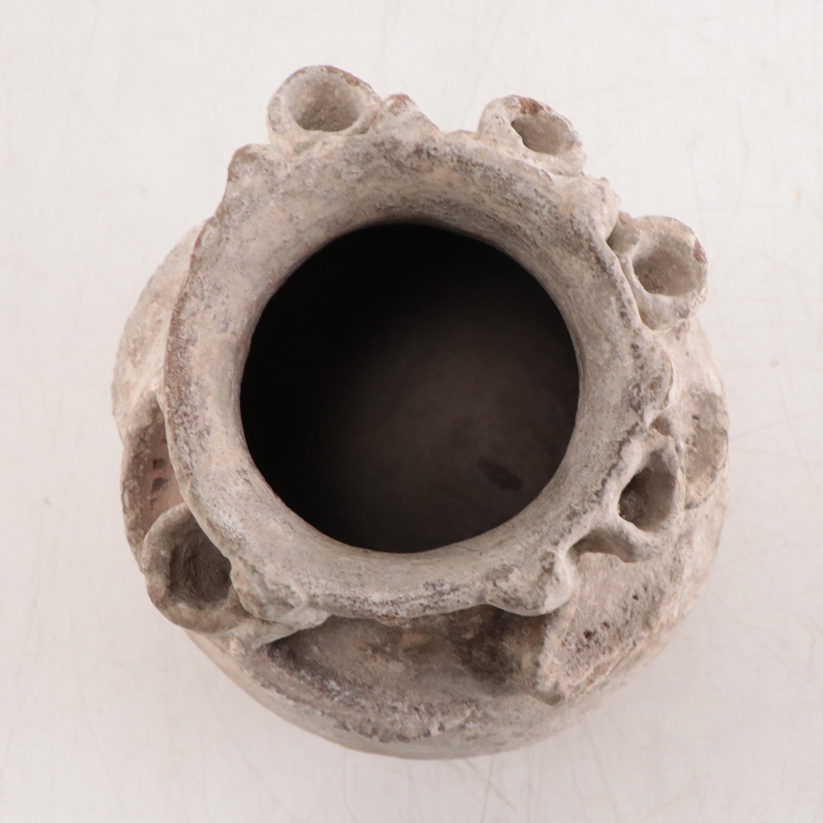 Yoruba (Nigeria) Slip-Glazed Earthenware Oshun Shrine Jar