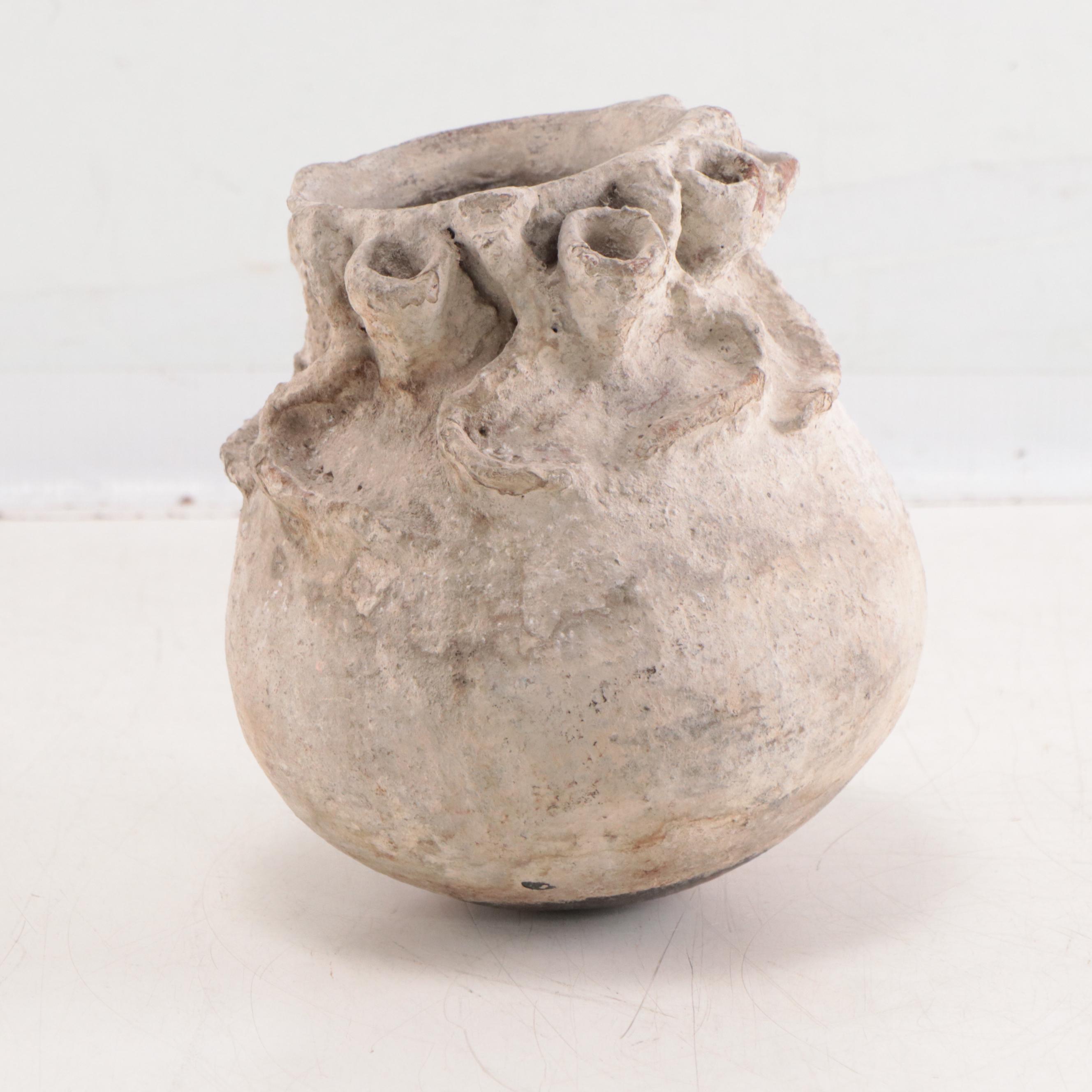 Yoruba (Nigeria) Slip-Glazed Earthenware Oshun Shrine Jar