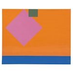Walter Stomps Large-Scale Geometric Acrylic Painting, Late 20th Century