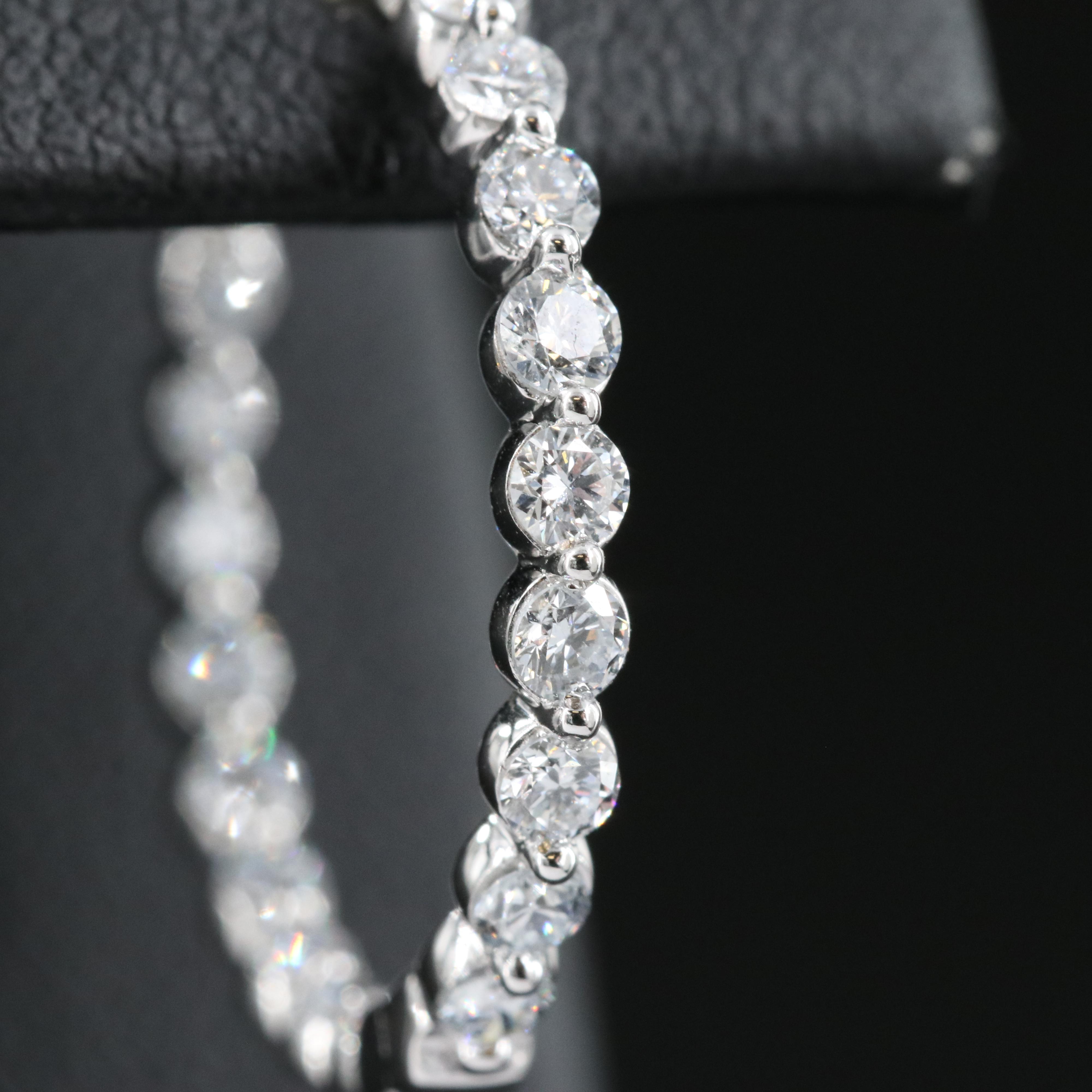 14K 1.00 CTW Lab Grown Diamond Inside Out Hoop Earrings