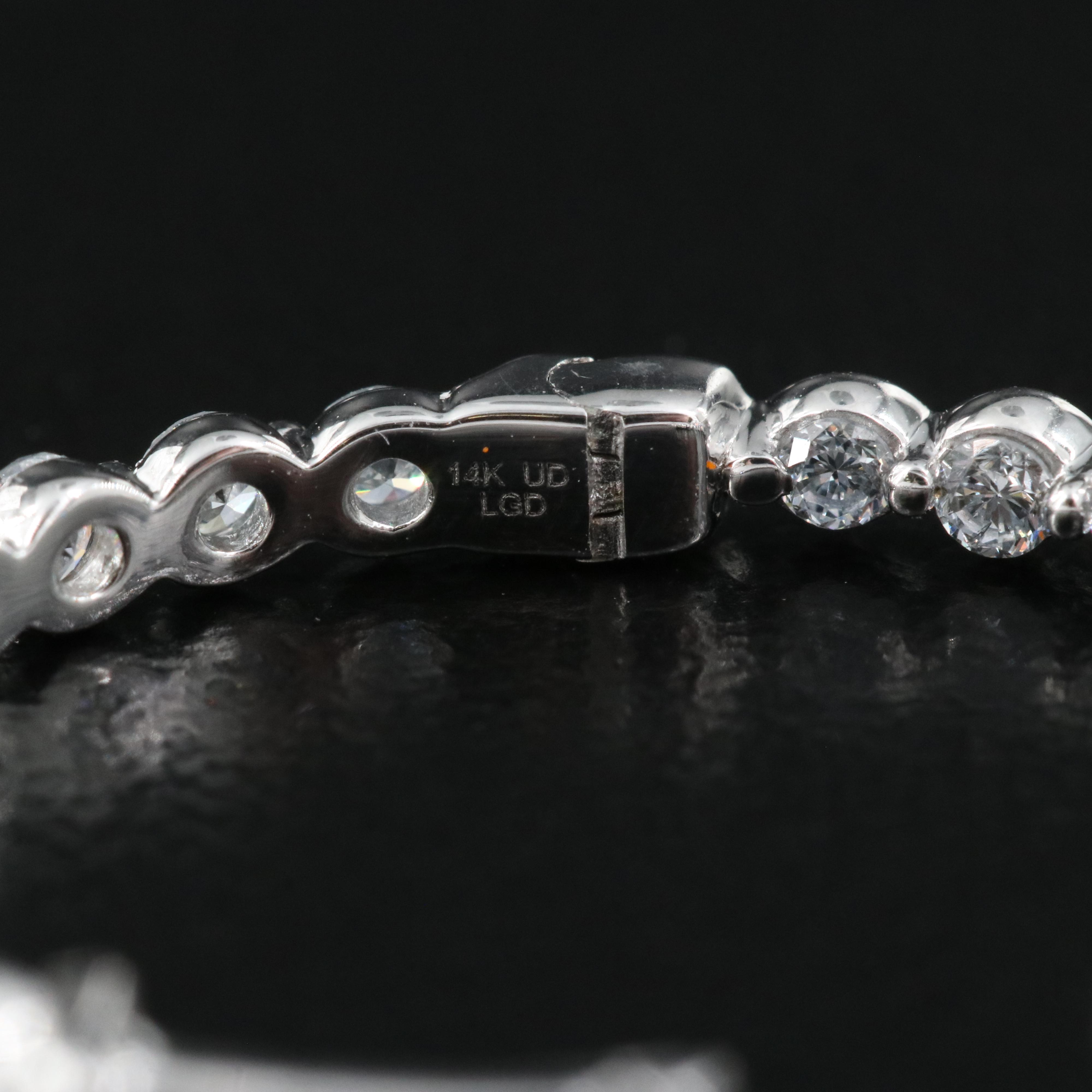 14K 1.00 CTW Lab Grown Diamond Inside Out Hoop Earrings