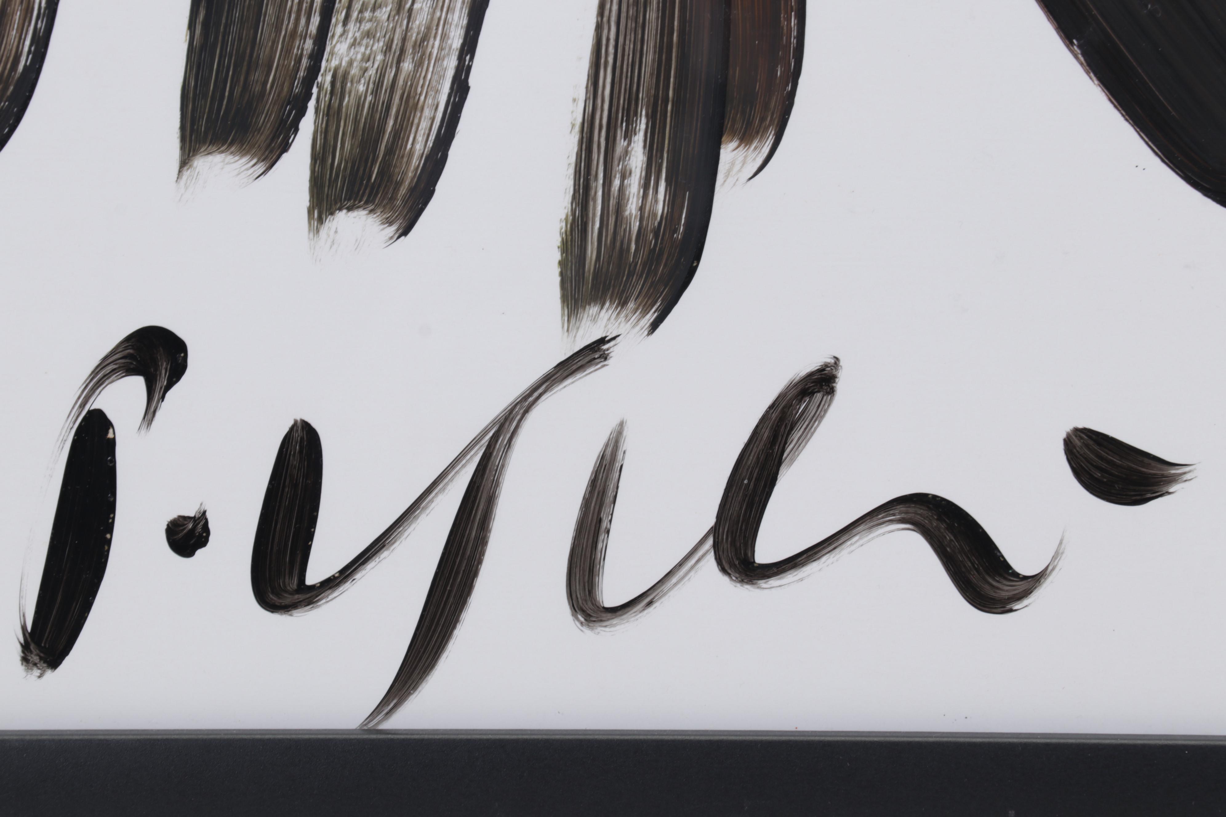 Peter Keil Portrait Acrylic Painting, Circa 2000