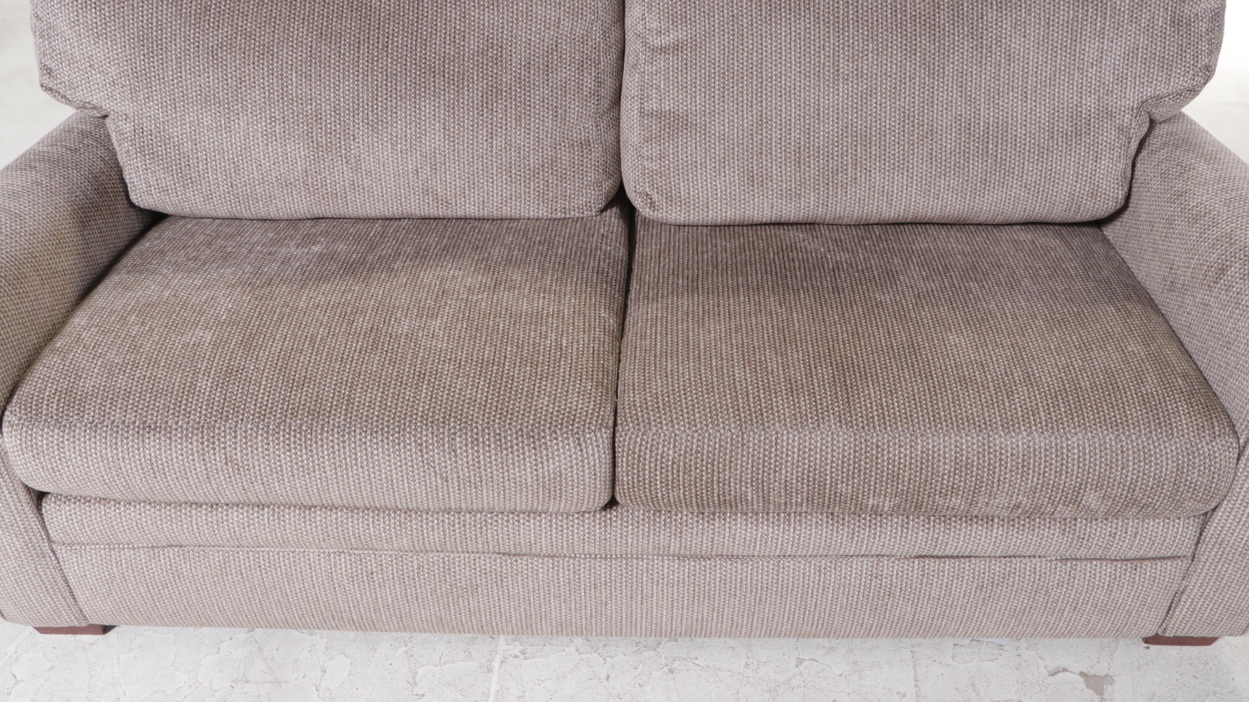 American Leather Custom-Upholstered Two-Seat Sofa